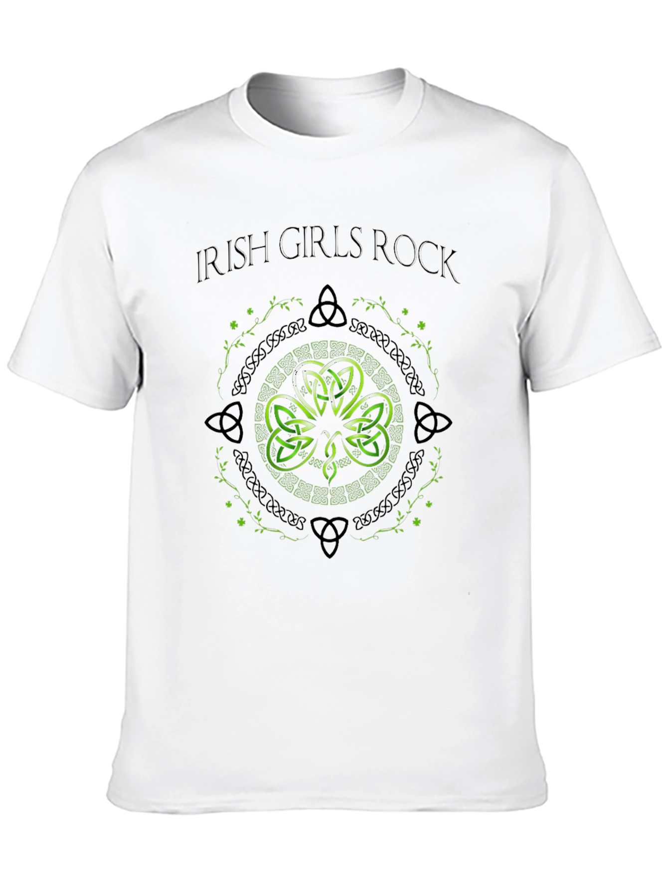 Irish Girls Rock T-Shirt - Shamrock Graphic Tee