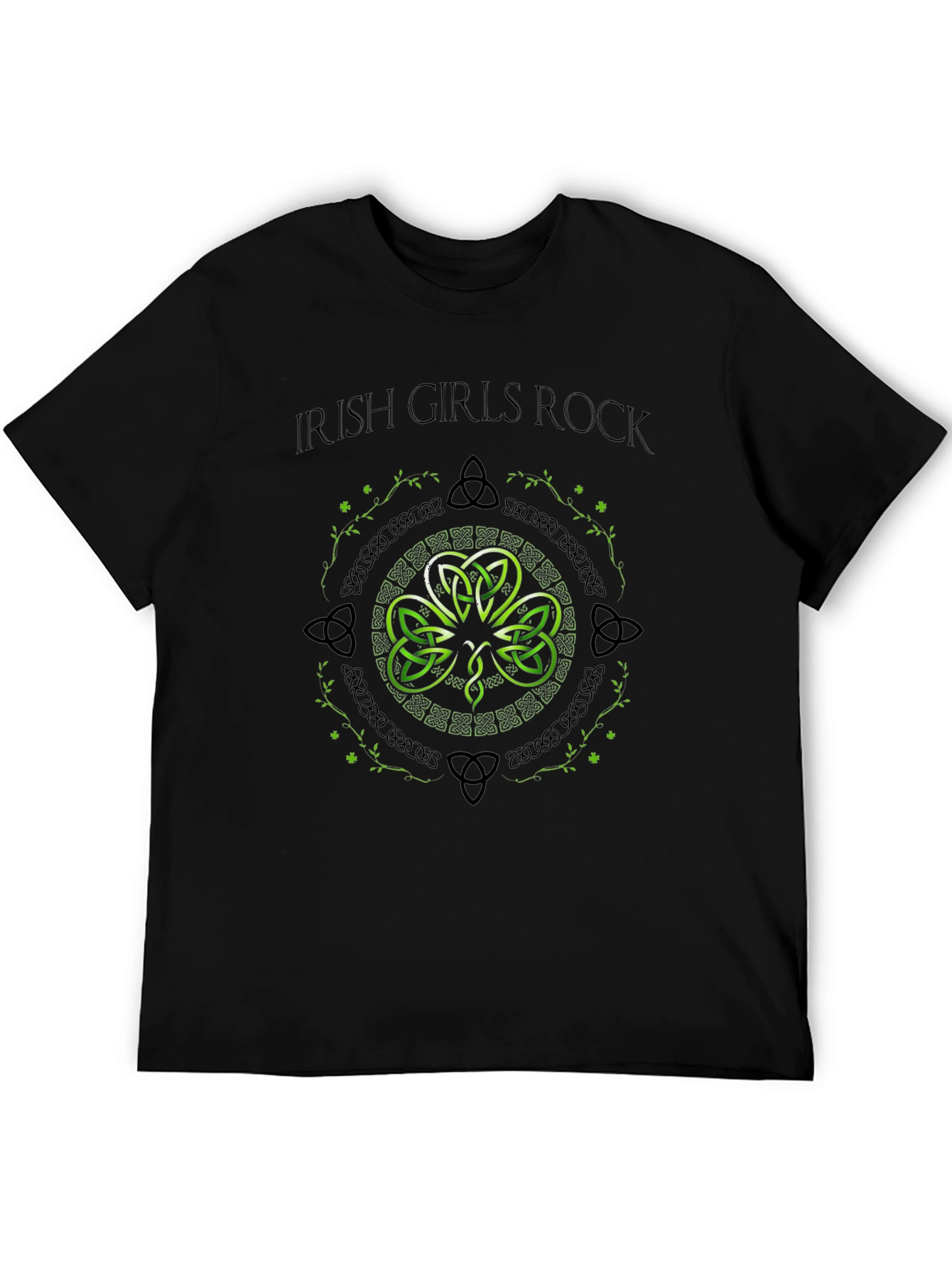 Irish Girls Rock T-Shirt - Shamrock Graphic Tee