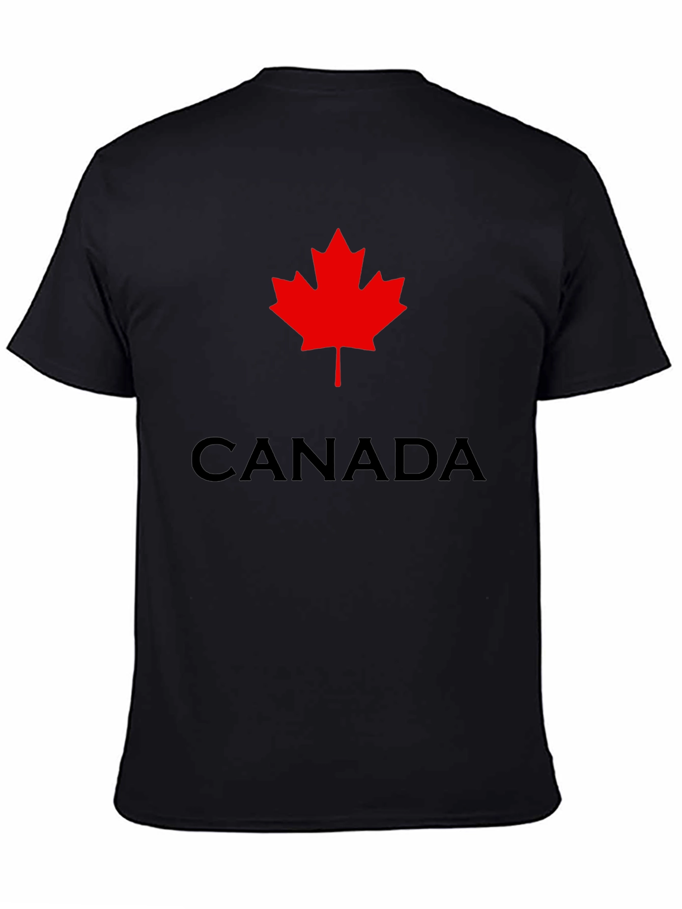 Canada Maple Leaf Graphic Black T-Shirt