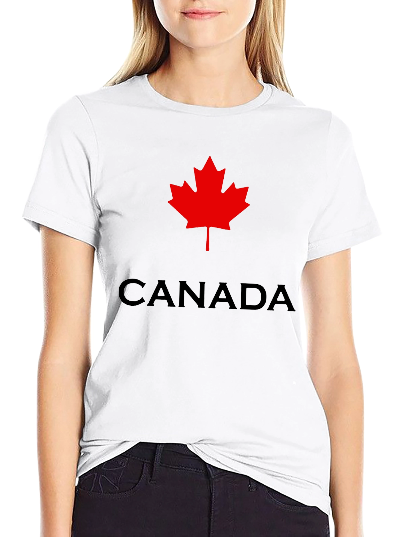 Canada Maple Leaf Graphic Black T-Shirt