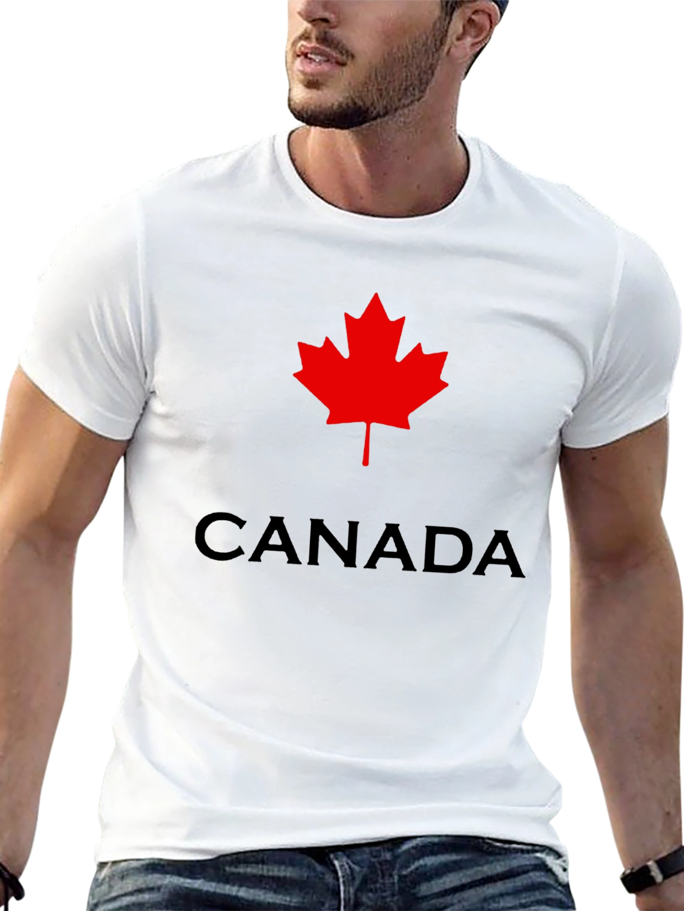 Canada Maple Leaf Graphic Black T-Shirt