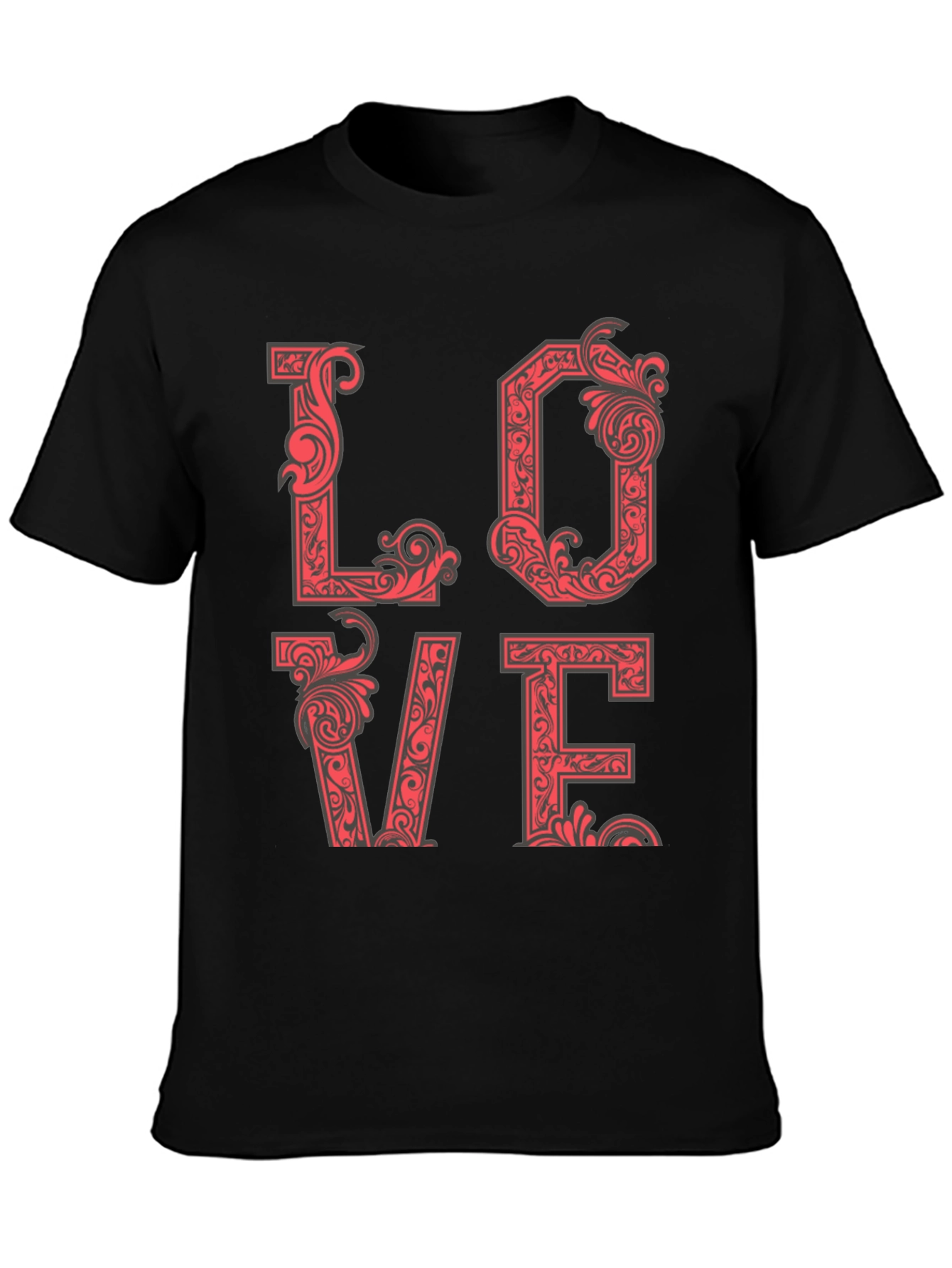 Love T-Shirt - Ornate Letter Design