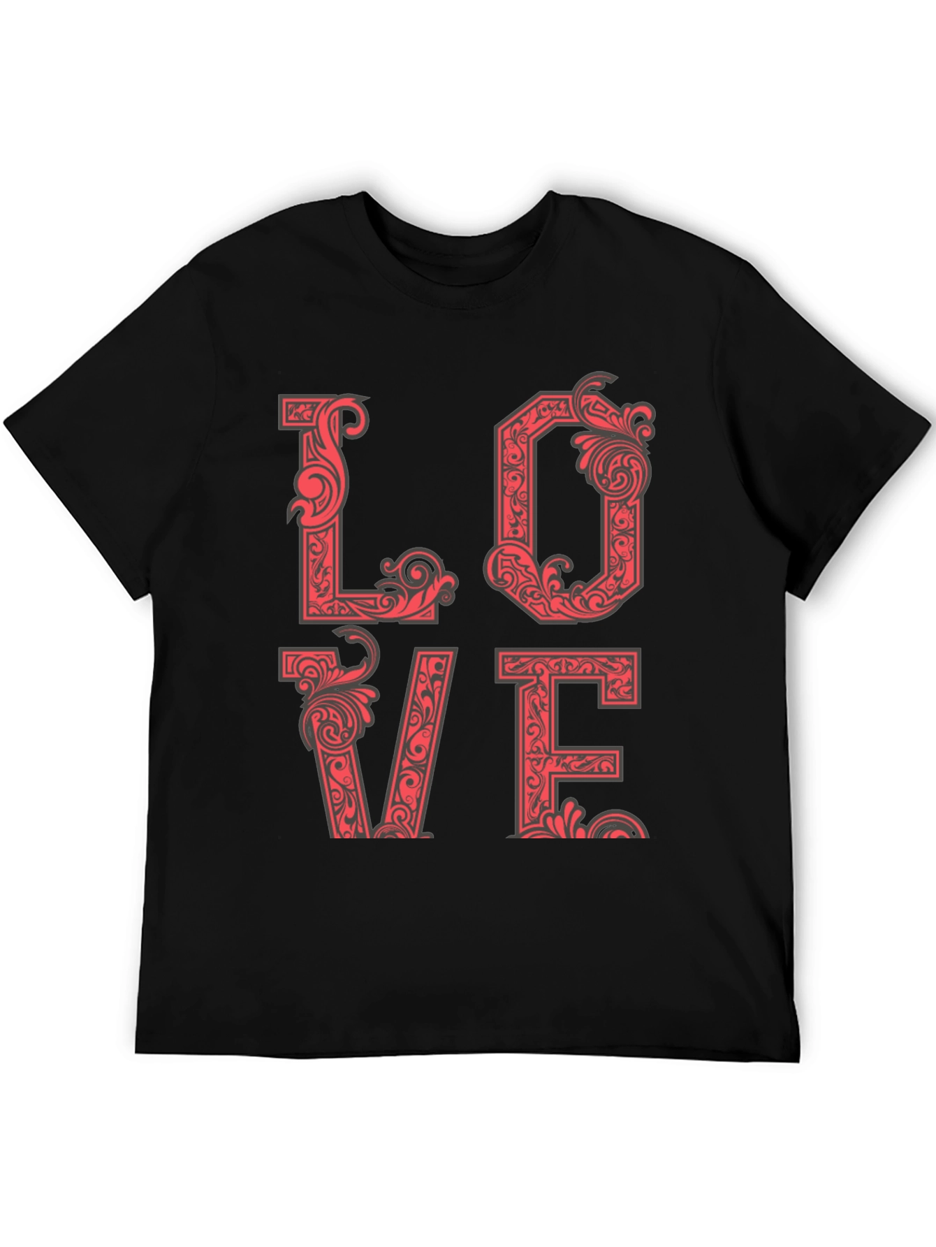 Love T-Shirt - Ornate Letter Design