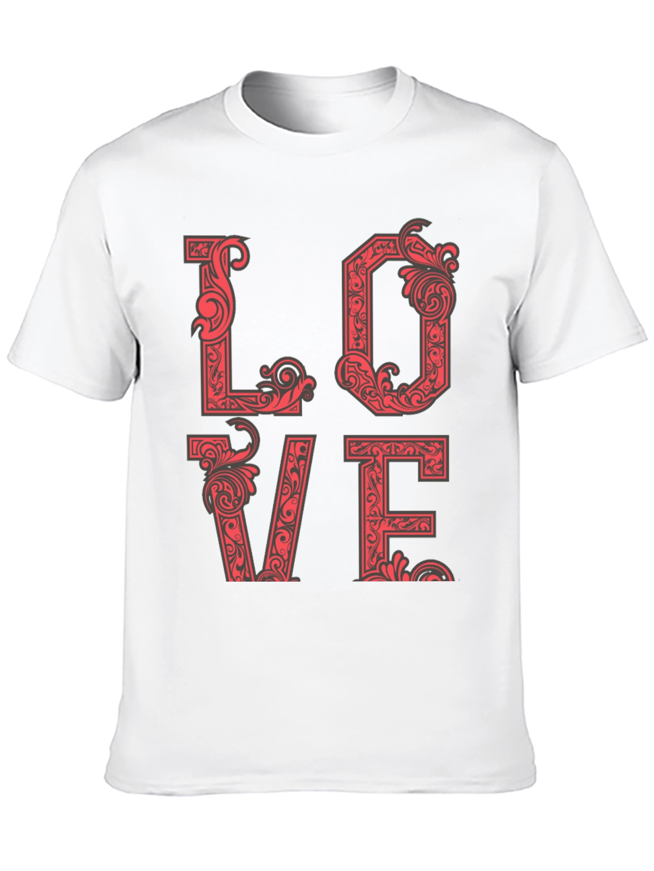 Love T-Shirt - Ornate Letter Design