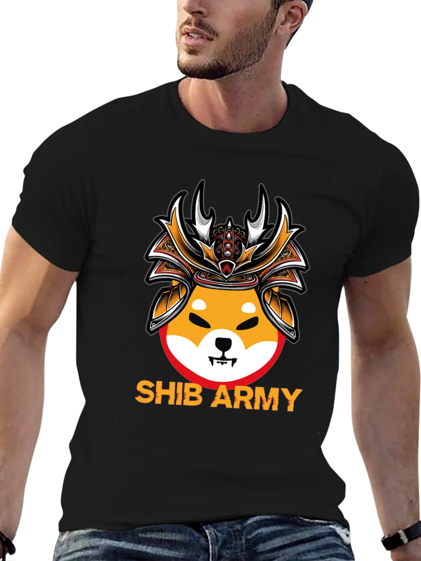 Shib Army Samurai T-Shirt - Crypto Fashion