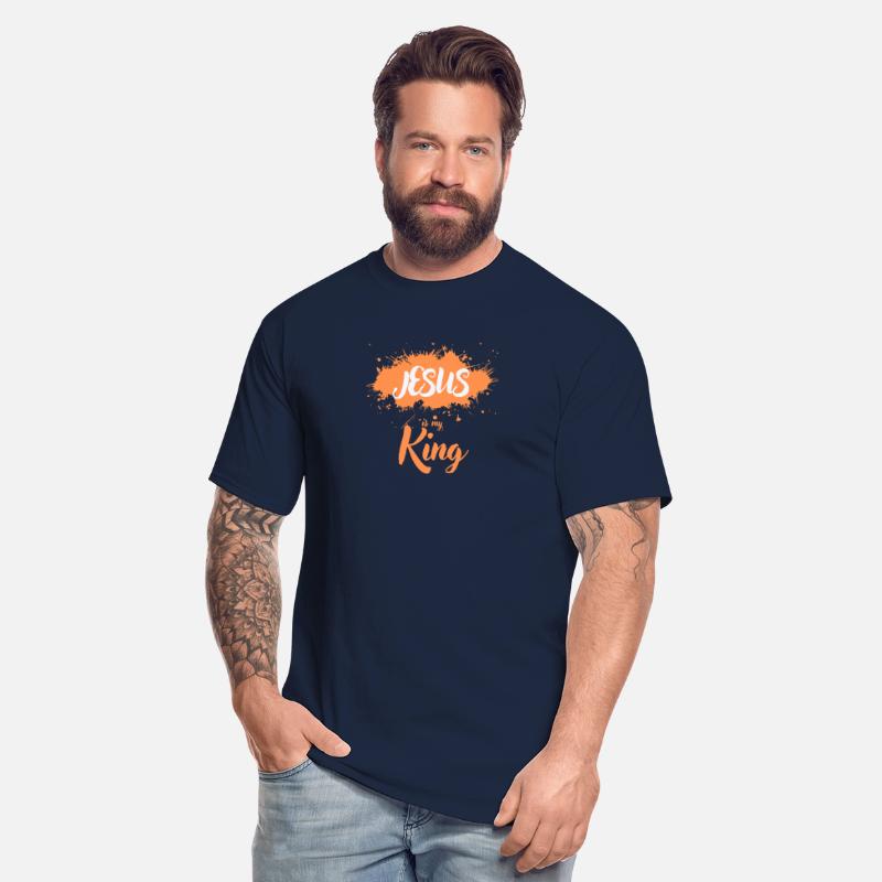 JESUS is my King orange light