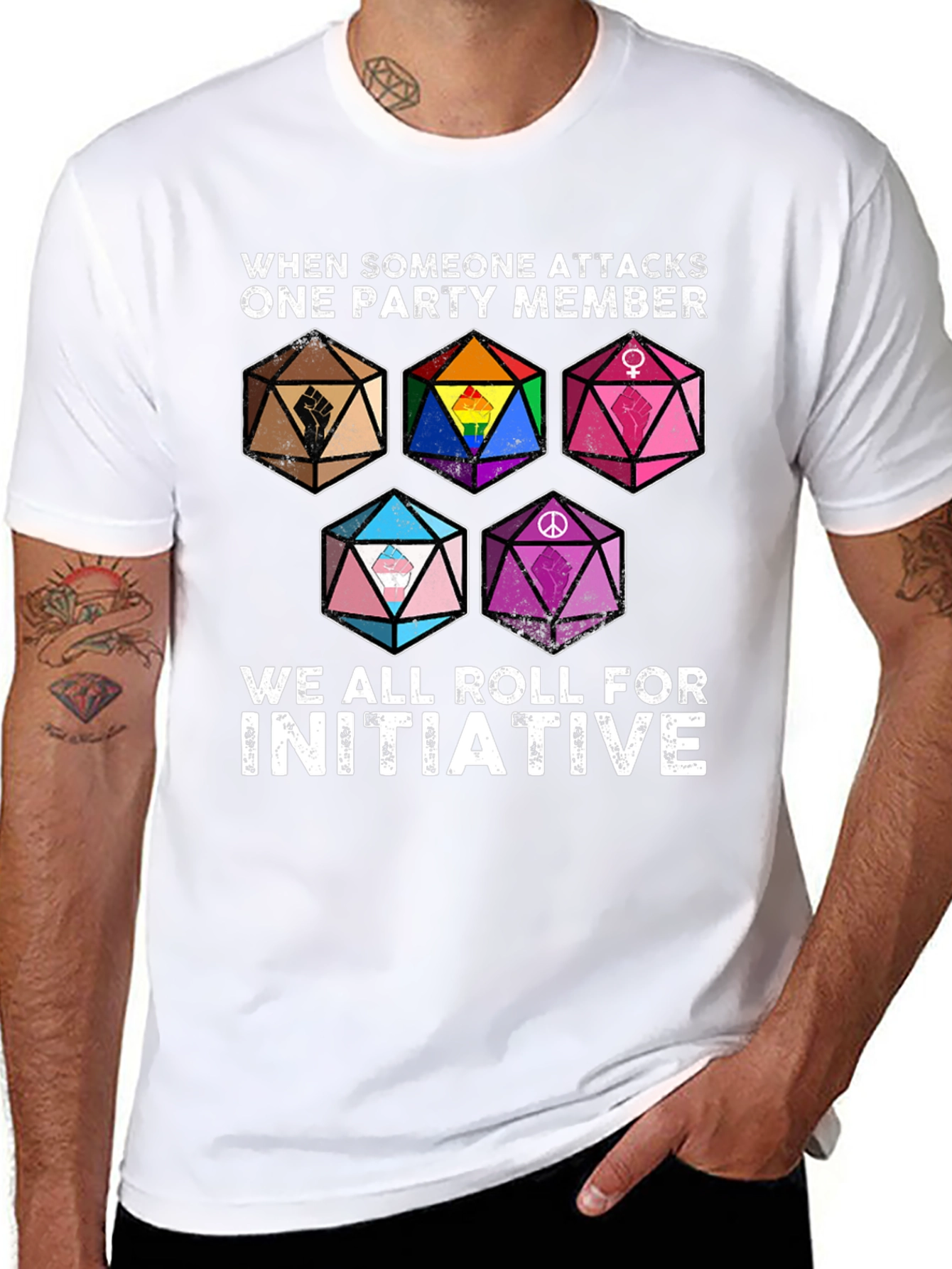 D&D Roll for Initiative Pride T-Shirt
