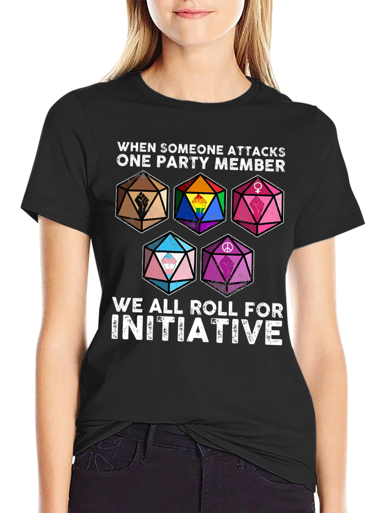 D&D Roll for Initiative Pride T-Shirt