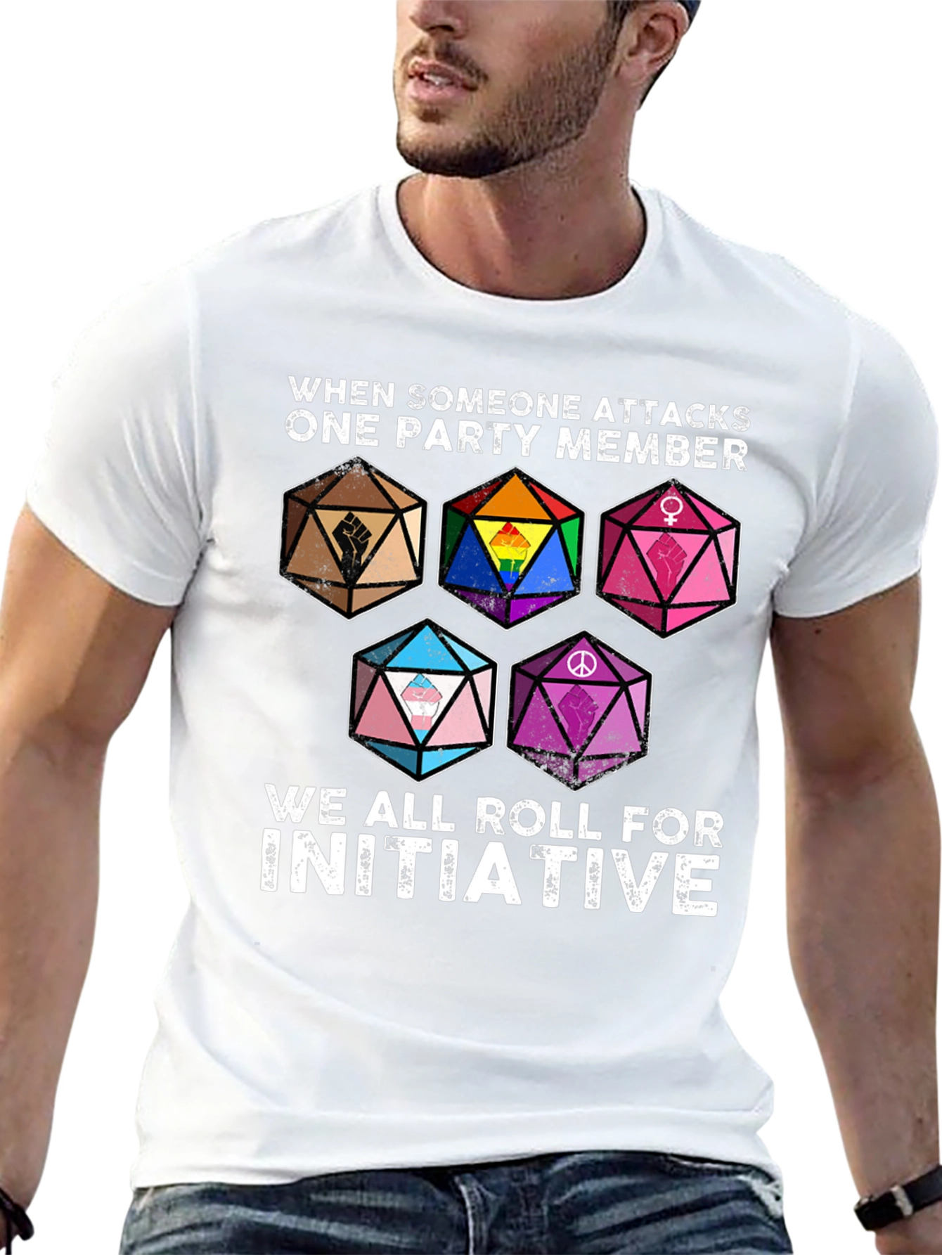 D&D Roll for Initiative Pride T-Shirt