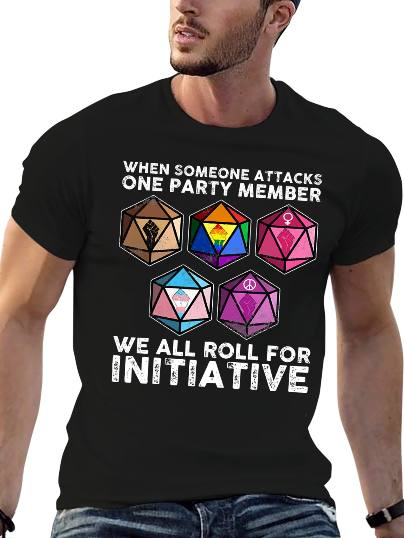 D&D Roll for Initiative Pride T-Shirt