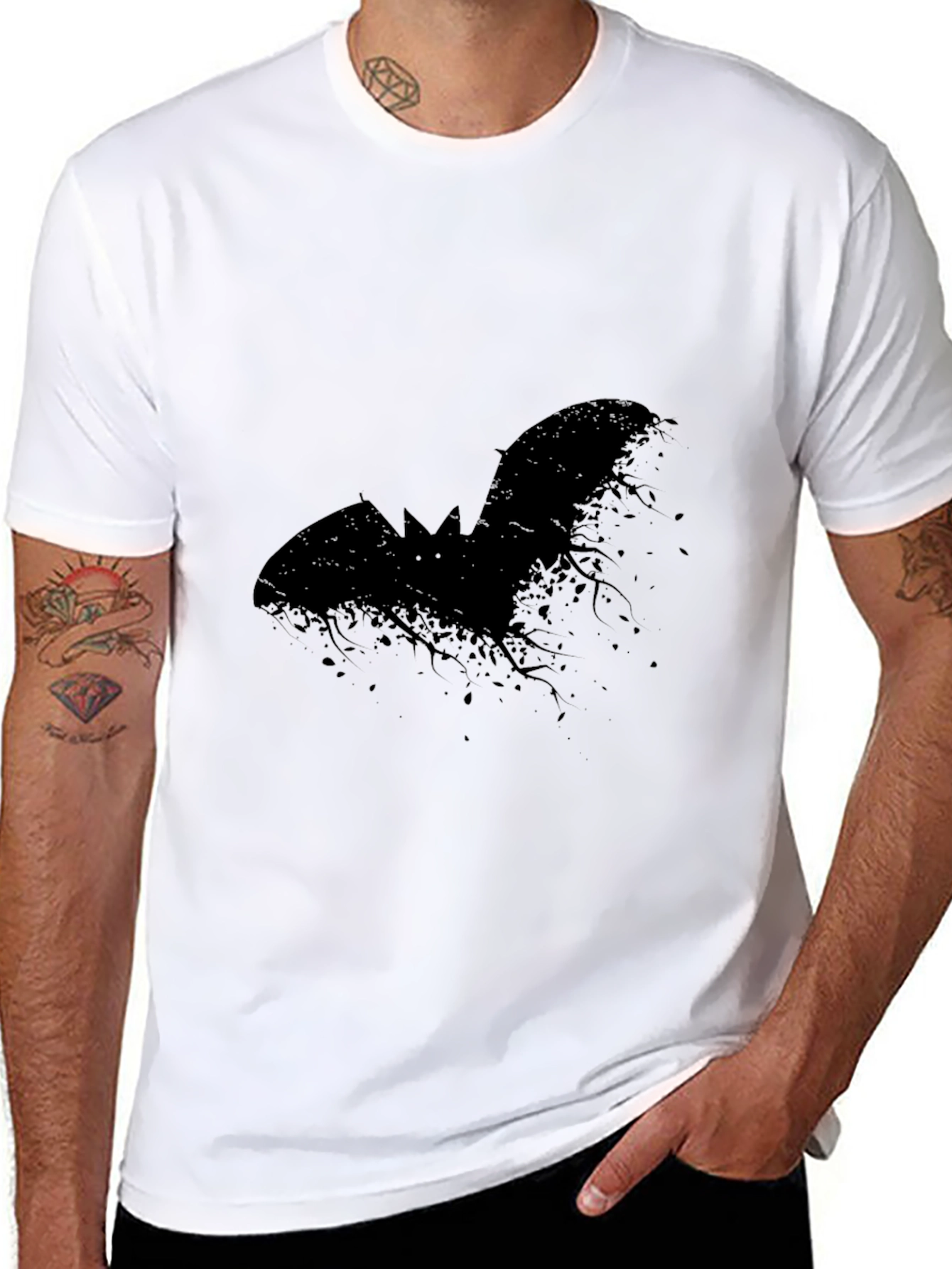 Black Bat Graphic T-Shirt
