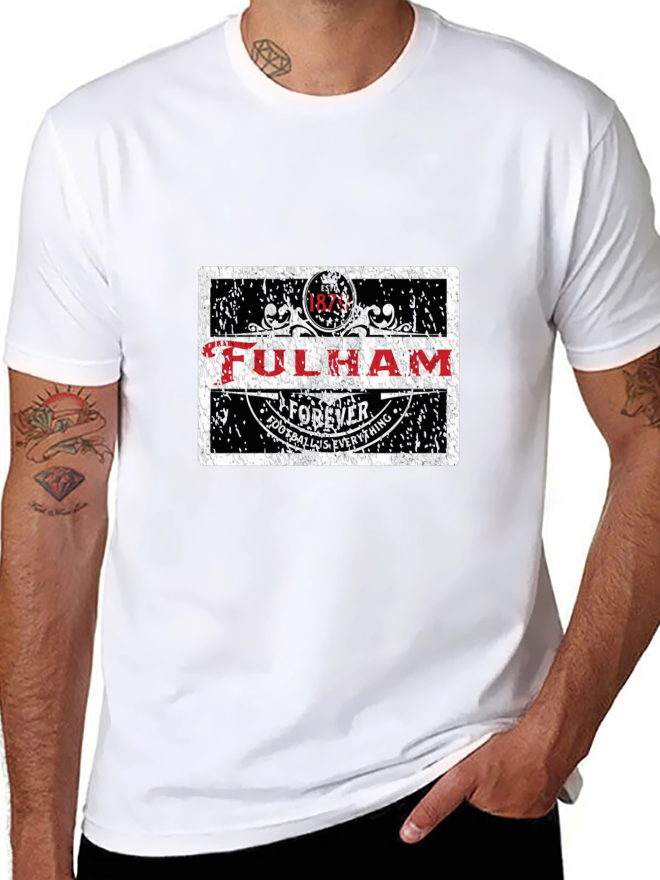 Fulham Football Forever Black T-Shirt