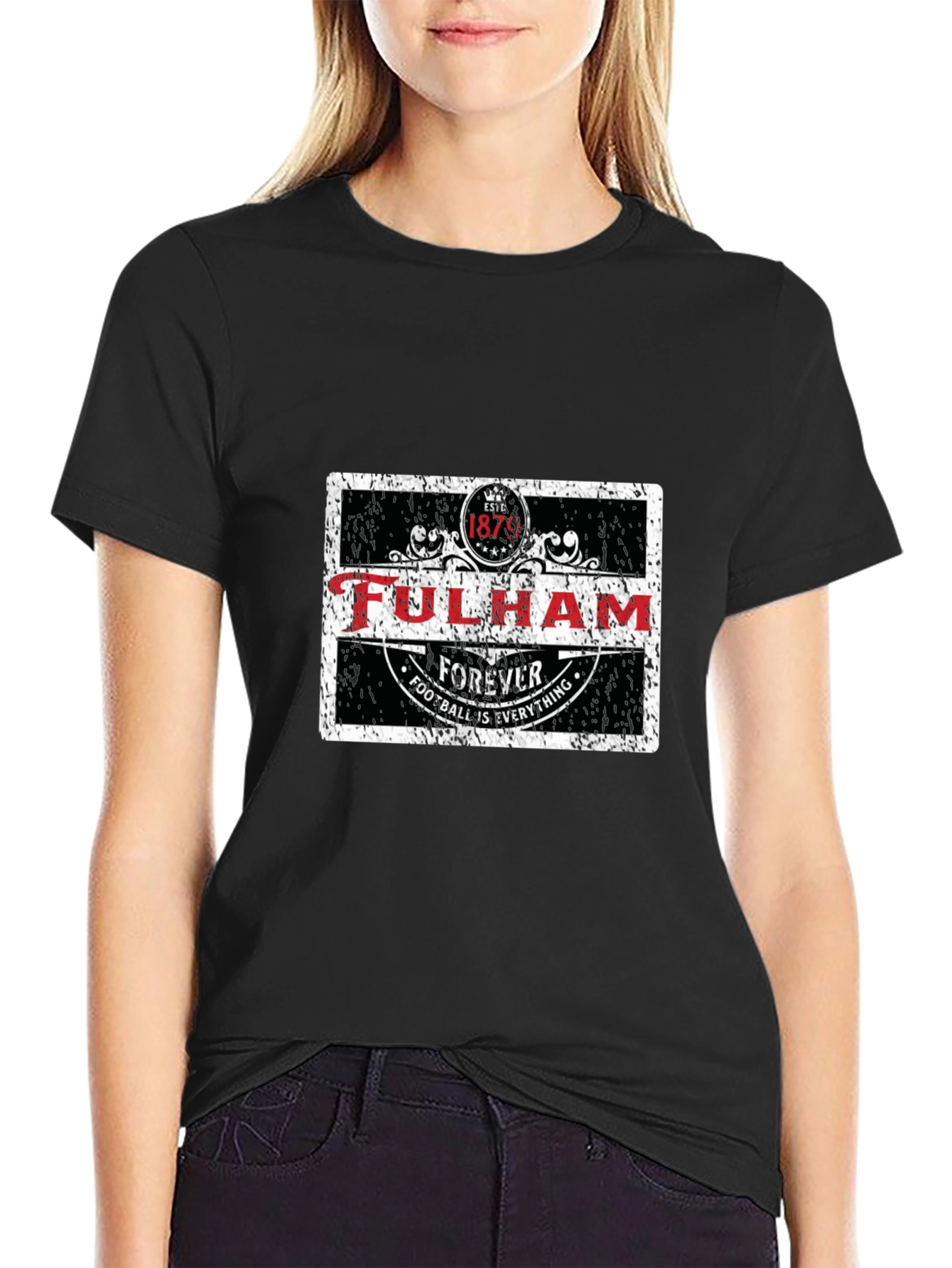 Fulham Football Forever Black T-Shirt