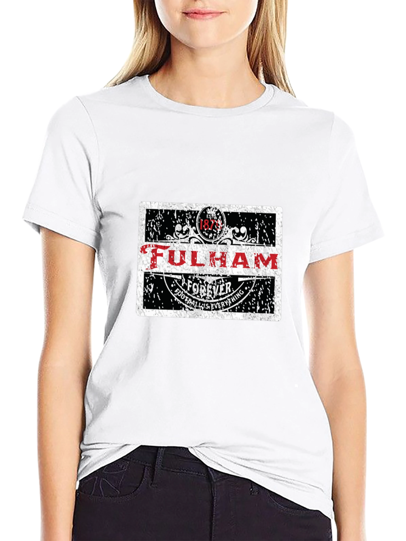 Fulham Football Forever Black T-Shirt
