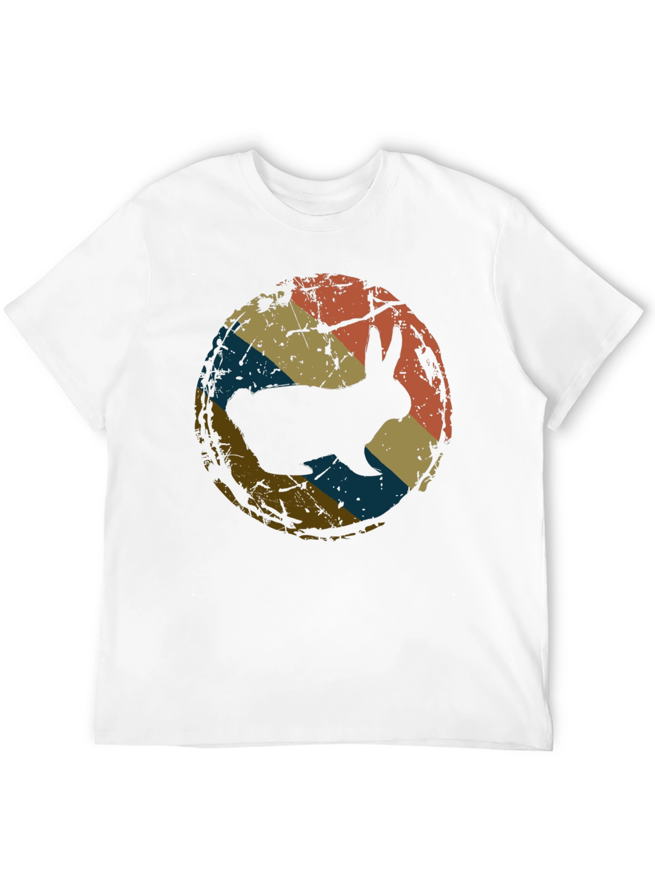 Retro Rabbit Graphic Tee - Black