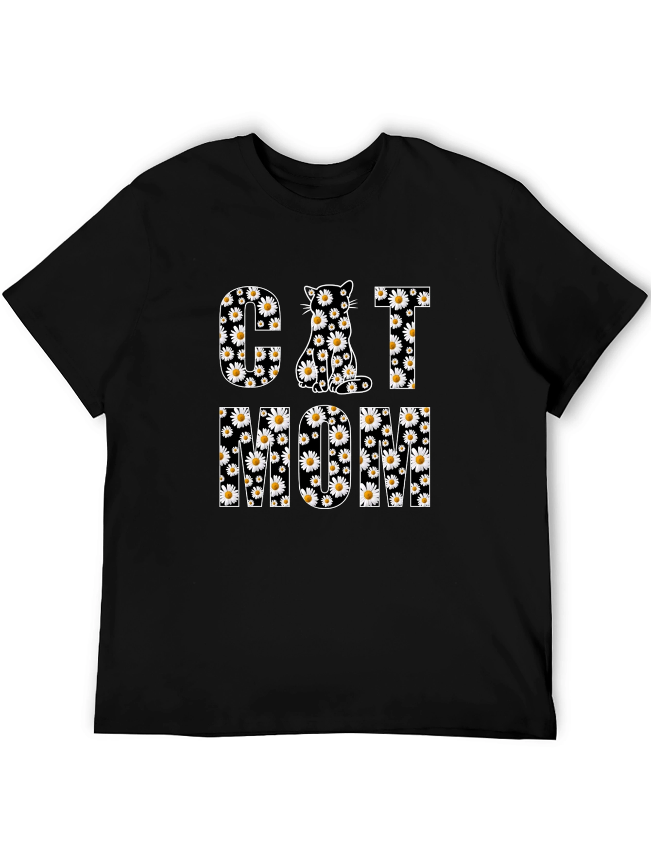 Cat Mom Floral Graphic Tee