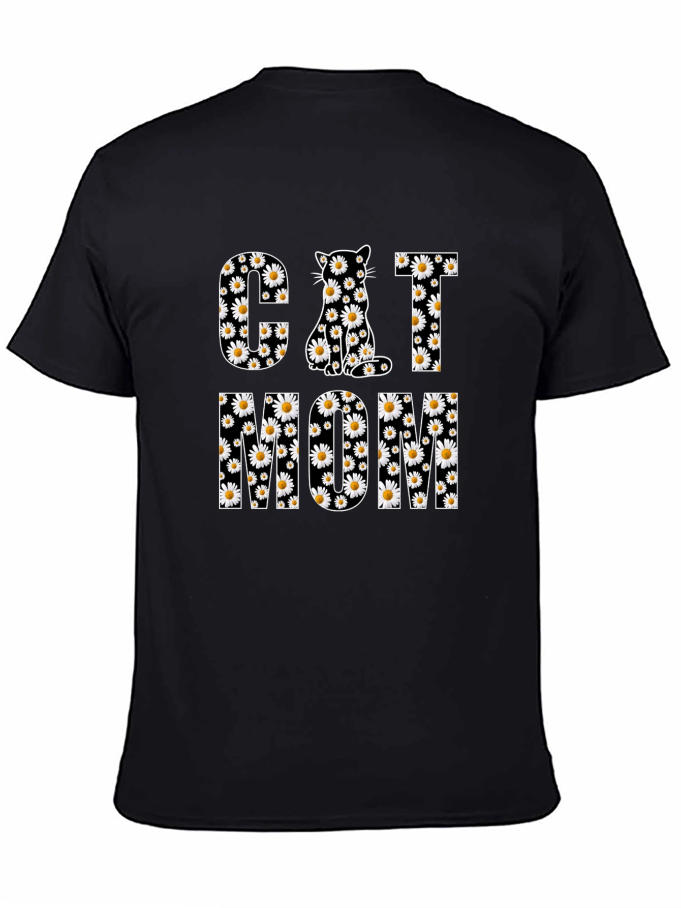 Cat Mom Floral Graphic Tee