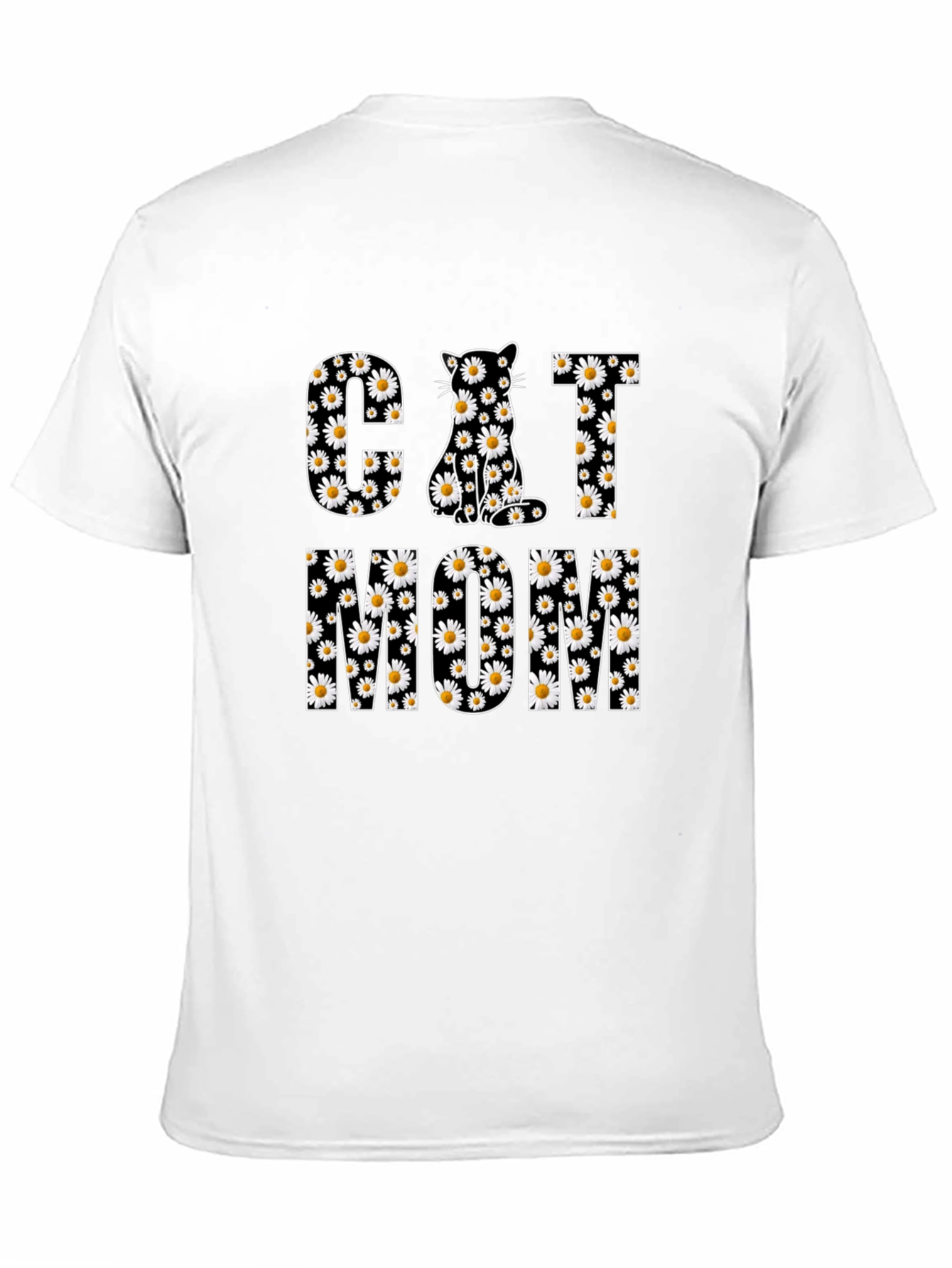 Cat Mom Floral Graphic Tee