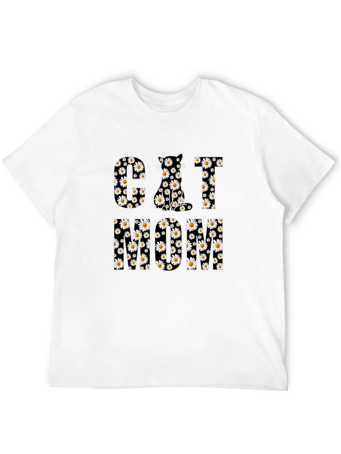 Cat Mom Floral Graphic Tee