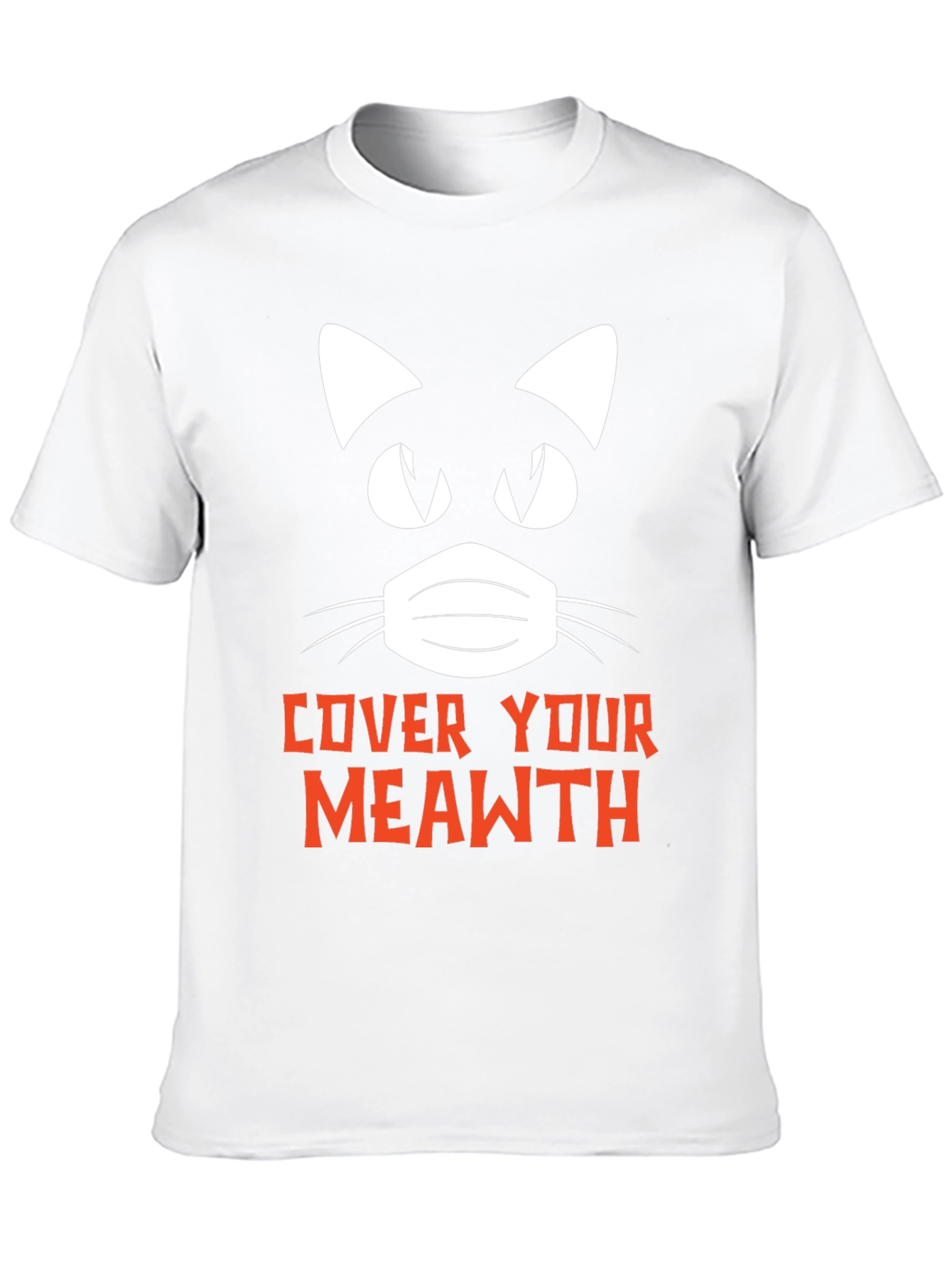Cover Your Meawth T-Shirt Black Novelty Graphic Tee