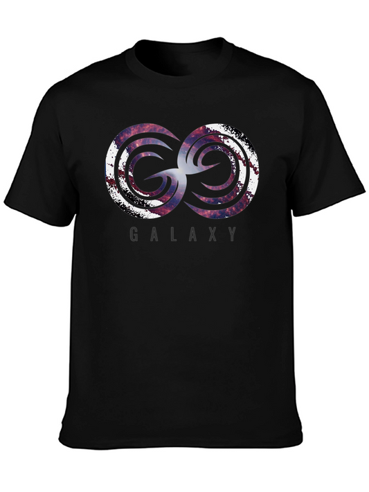Galaxy Swirl Graphic Black T-Shirt