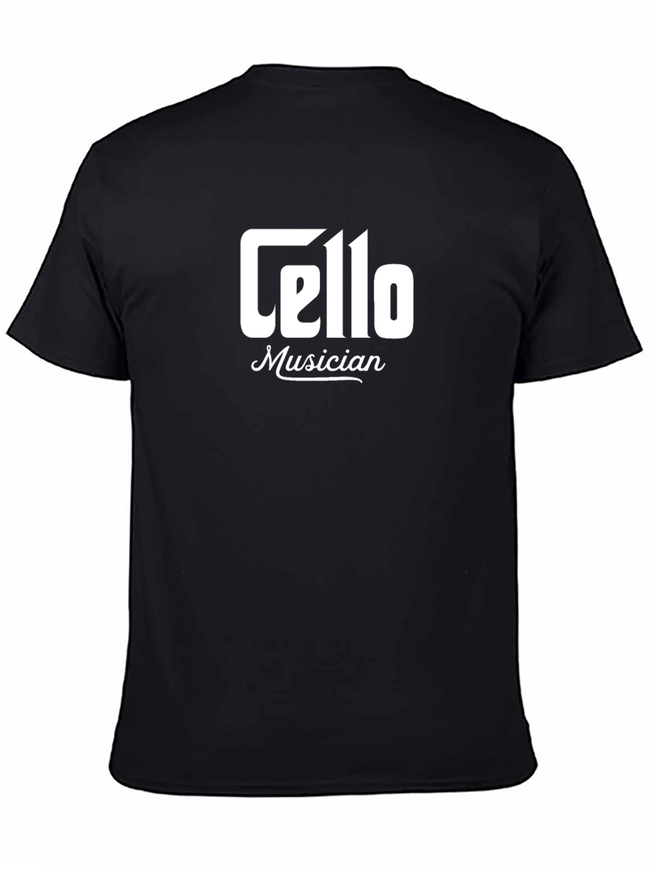 Cello Musician Black T-Shirt