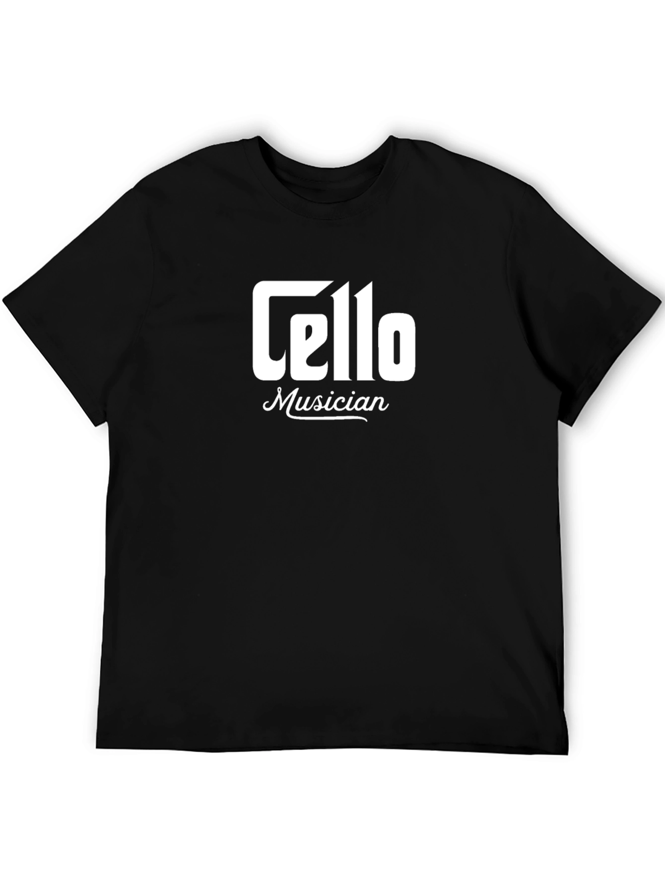 Cello Musician Black T-Shirt