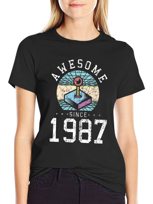 Awesome Since 1987 T-Shirt - Retro Gamer Tee
