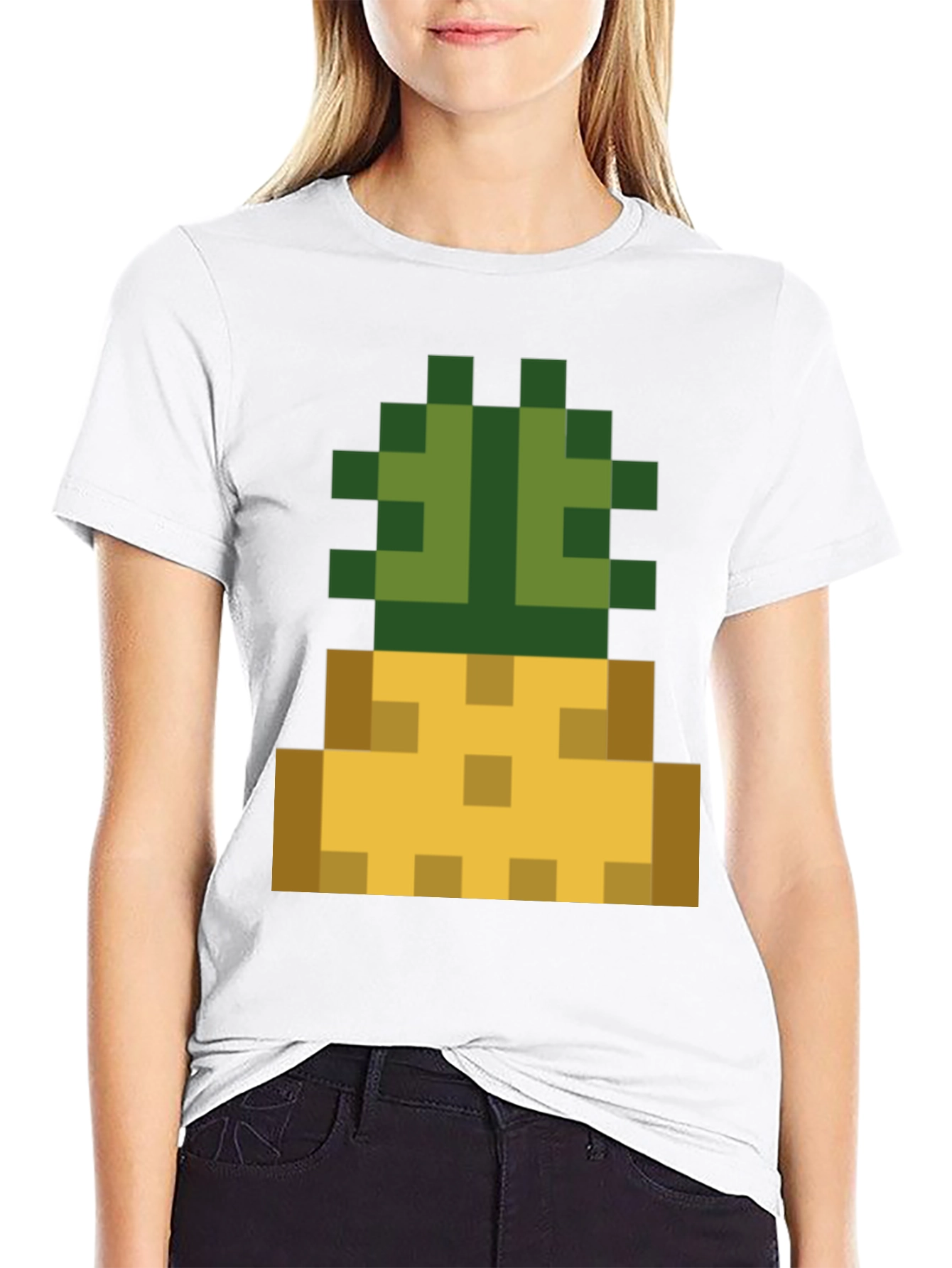 Pixel Pineapple Graphic T-Shirt