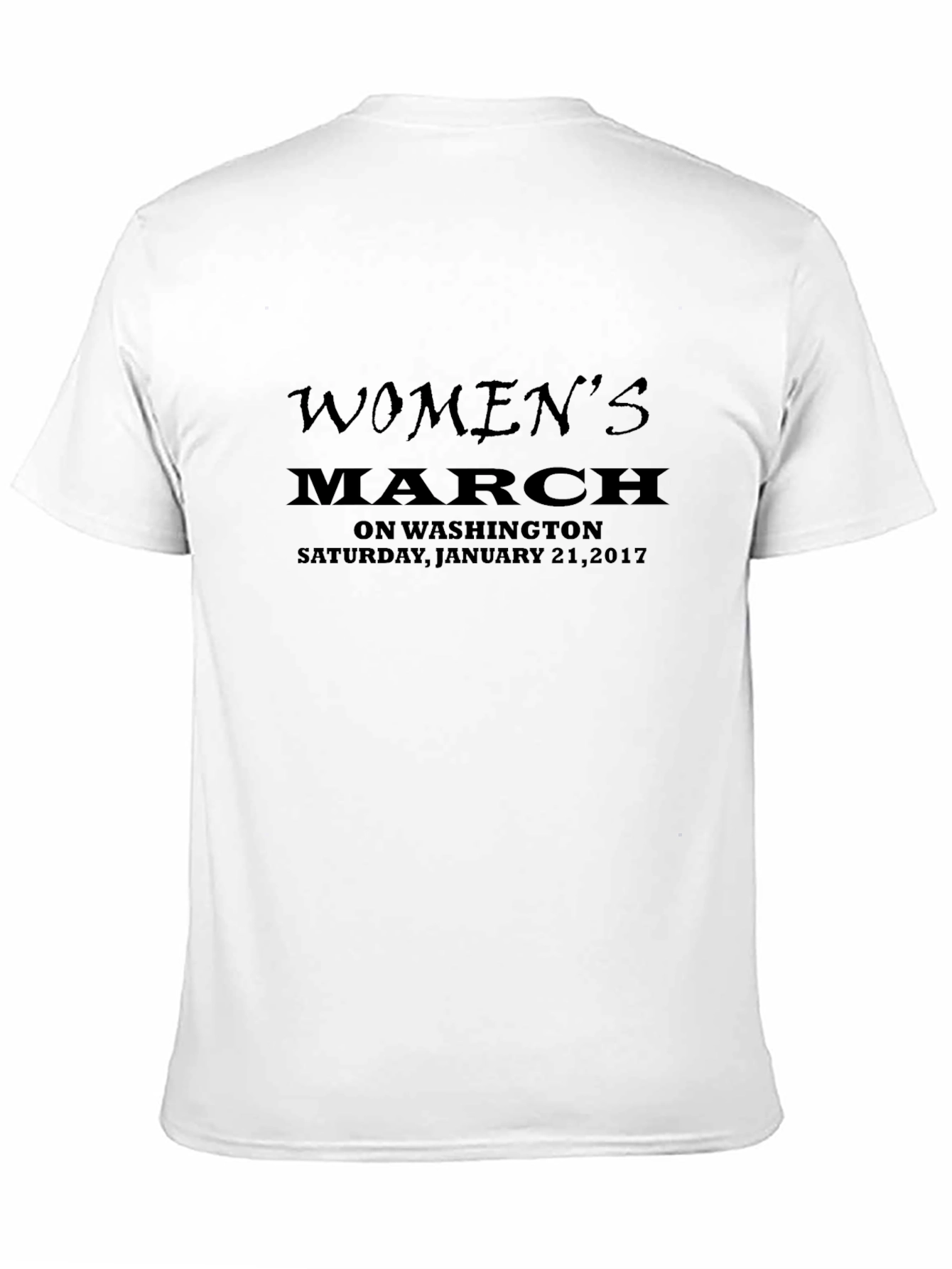 Womens March 2017 Graphic Tee - Black