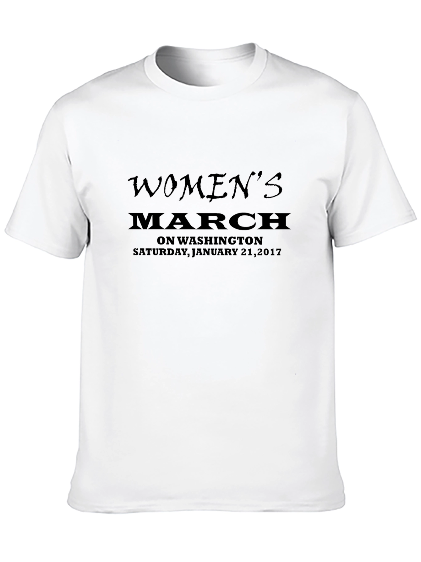 Womens March 2017 Graphic Tee - Black