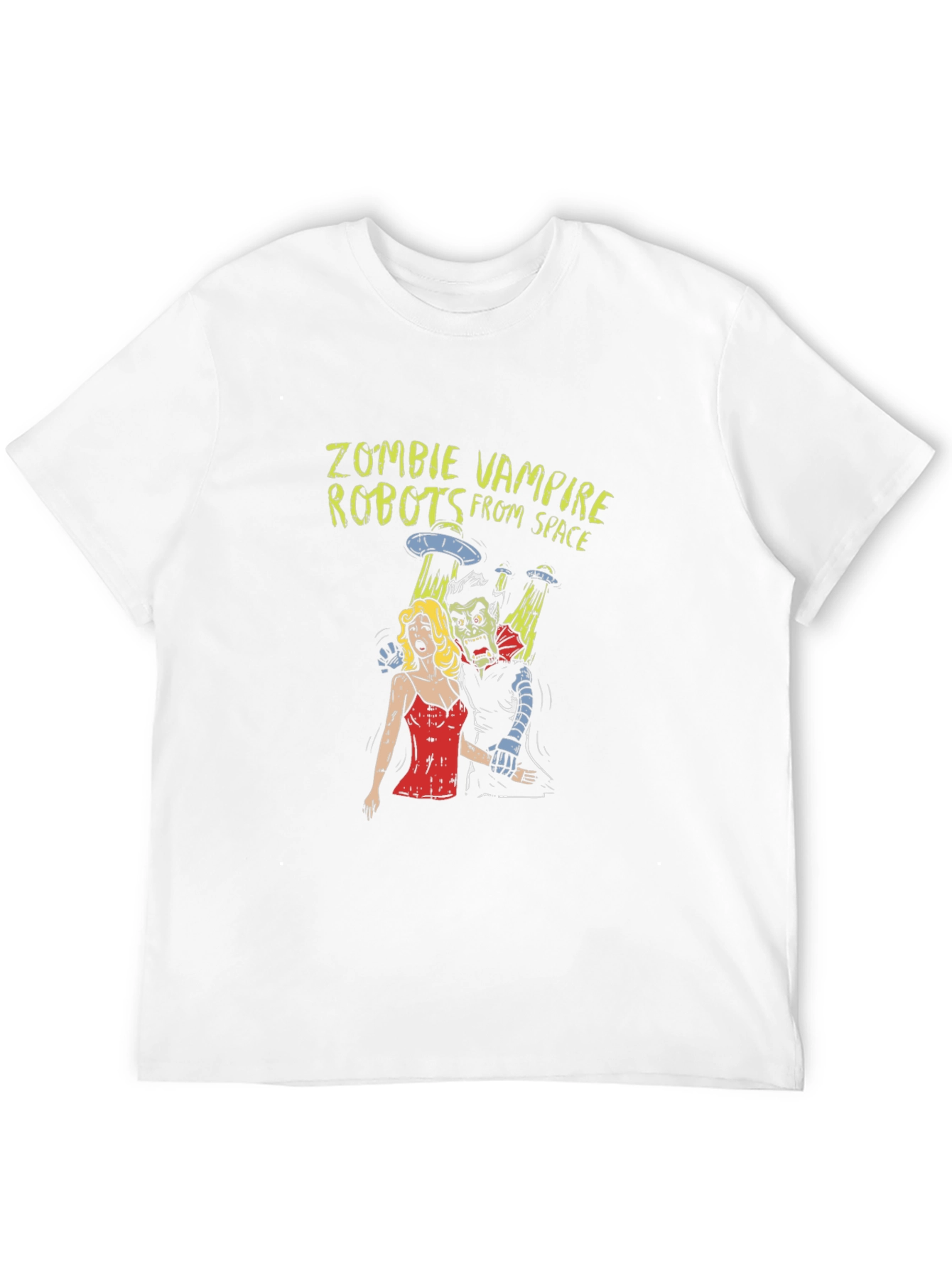 Zombie Vampire Robots From Space Graphic T-Shirt