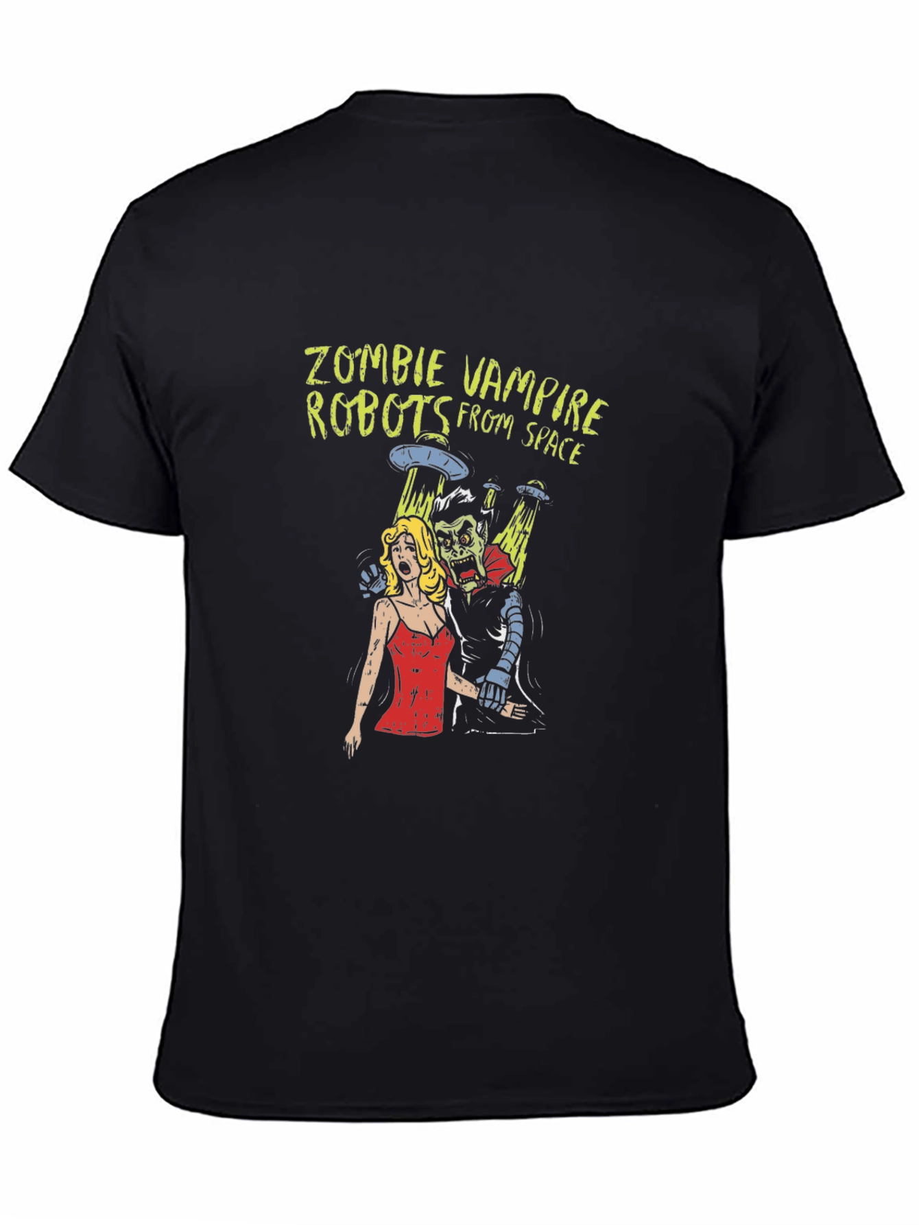 Zombie Vampire Robots From Space Graphic T-Shirt