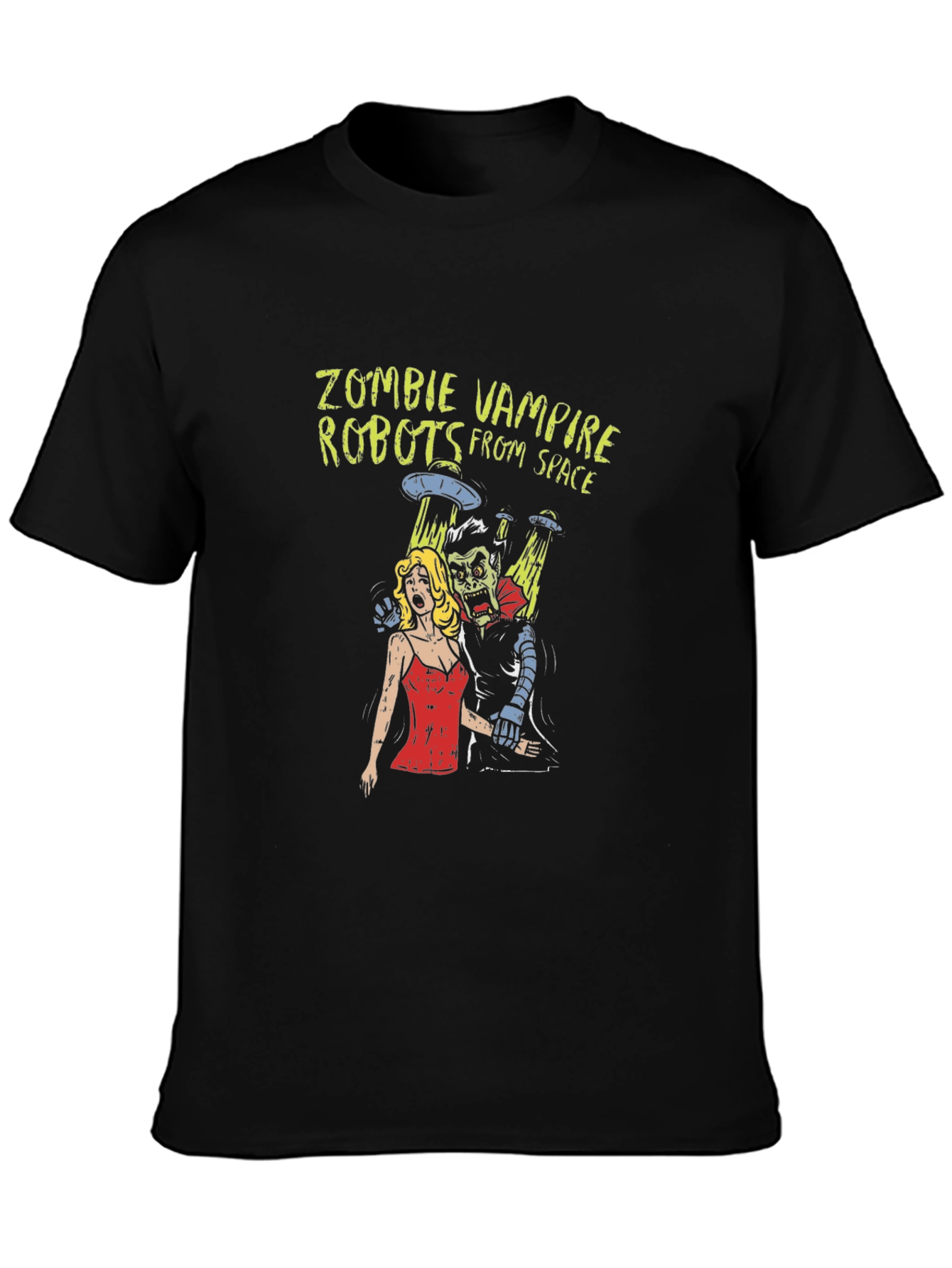 Zombie Vampire Robots From Space Graphic T-Shirt