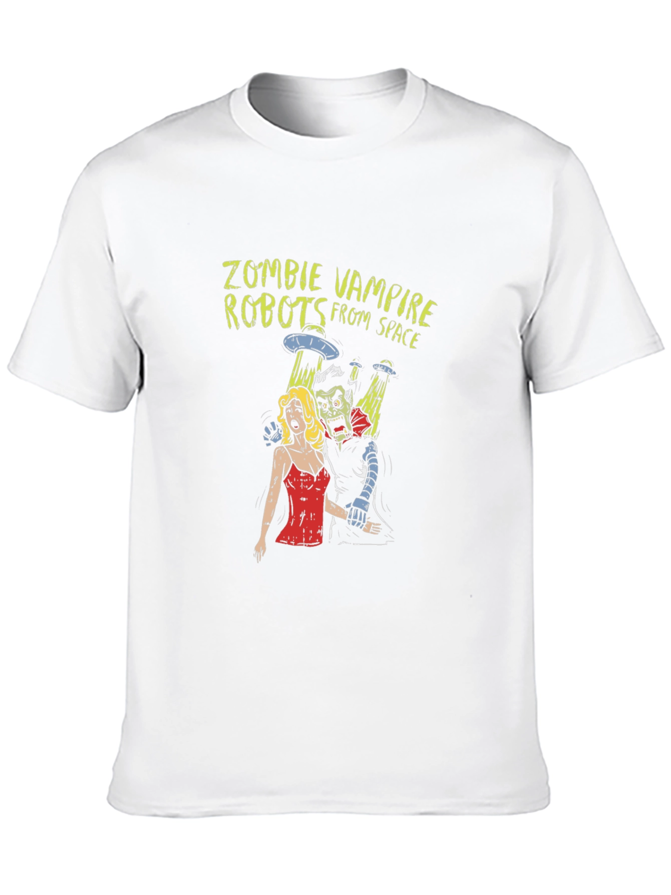 Zombie Vampire Robots From Space Graphic T-Shirt