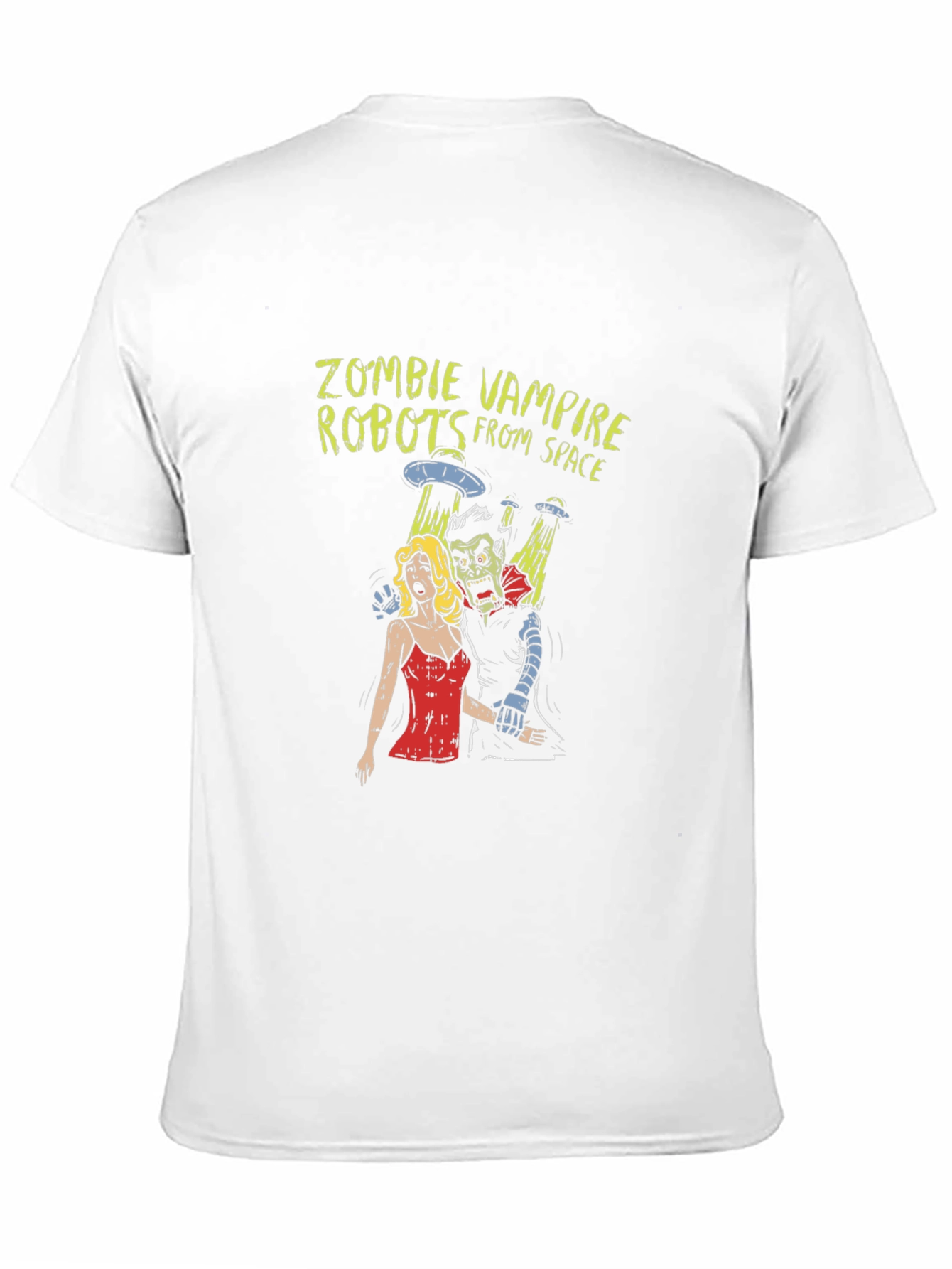 Zombie Vampire Robots From Space Graphic T-Shirt