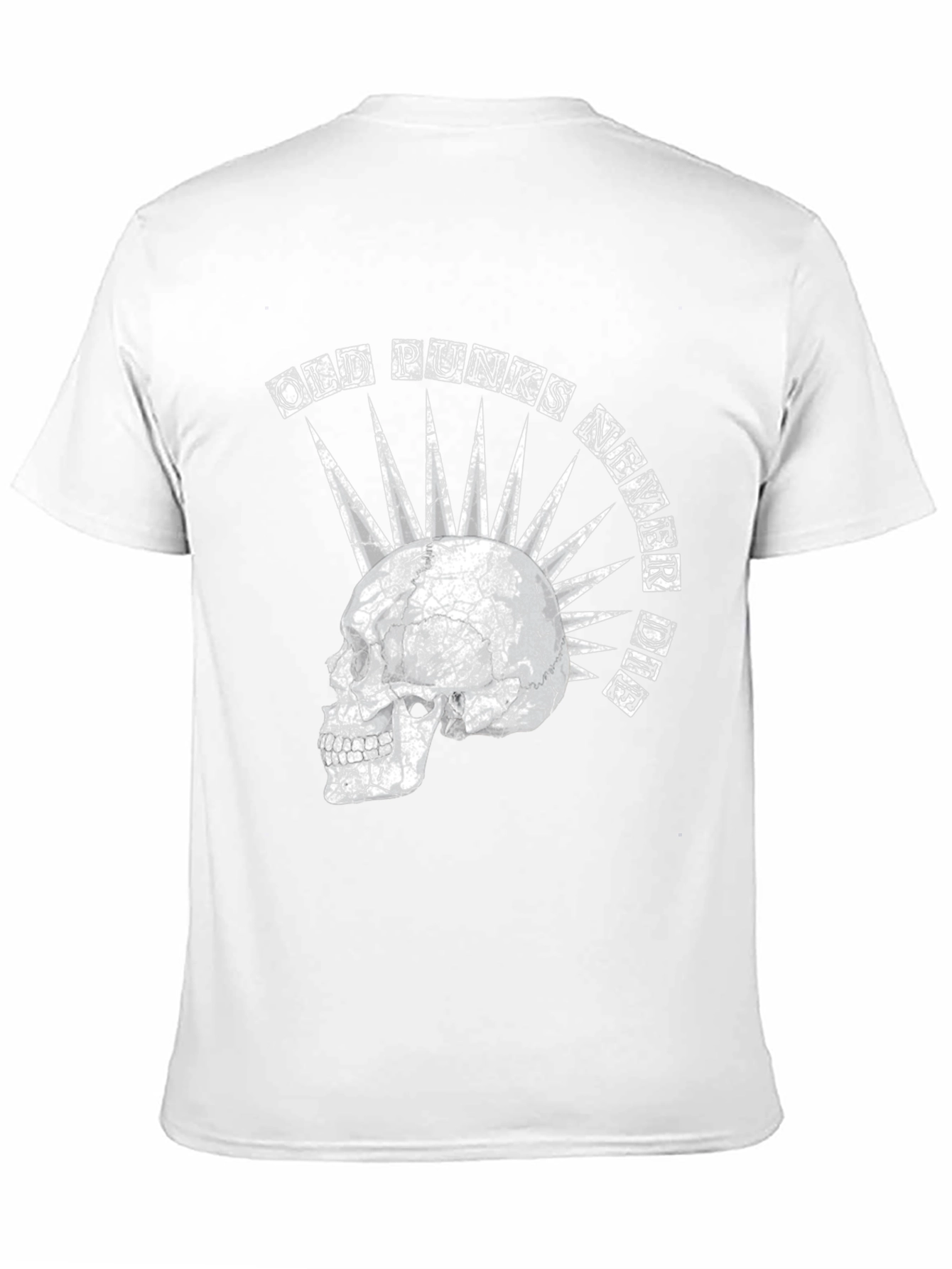 Old Punks Never Die Graphic T-Shirt - Black
