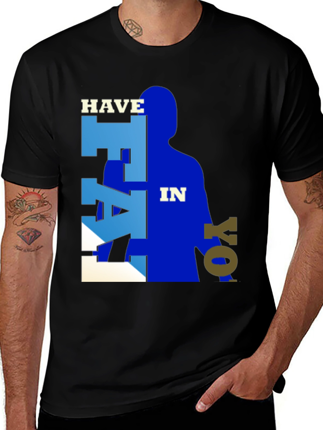 Have Faith in Yoself Graphic Tee - Black