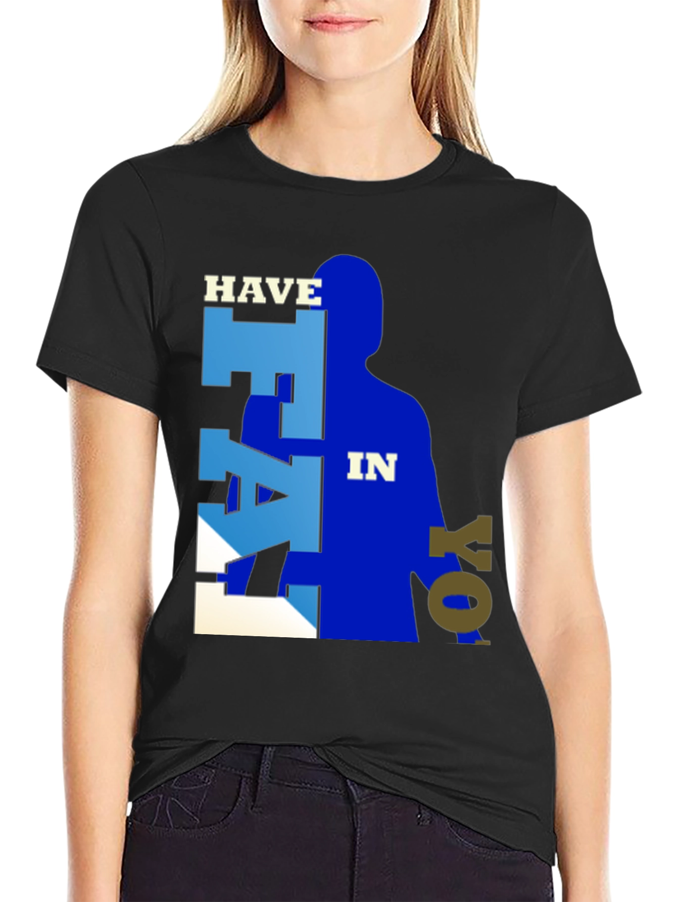 Have Faith in Yoself Graphic Tee - Black