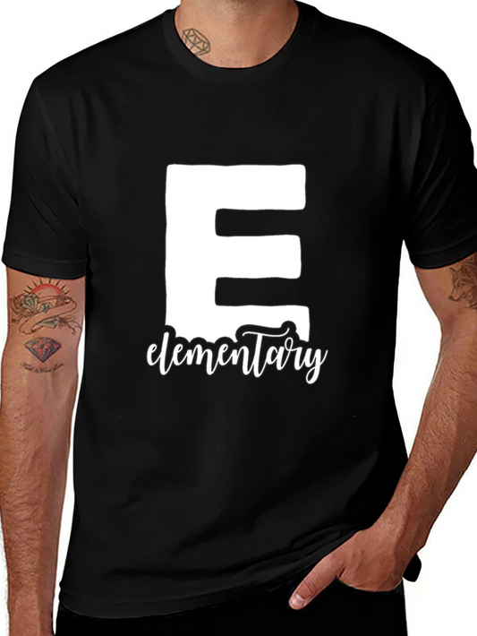 Elementary School Teacher T-Shirt - Black Cotton Tee