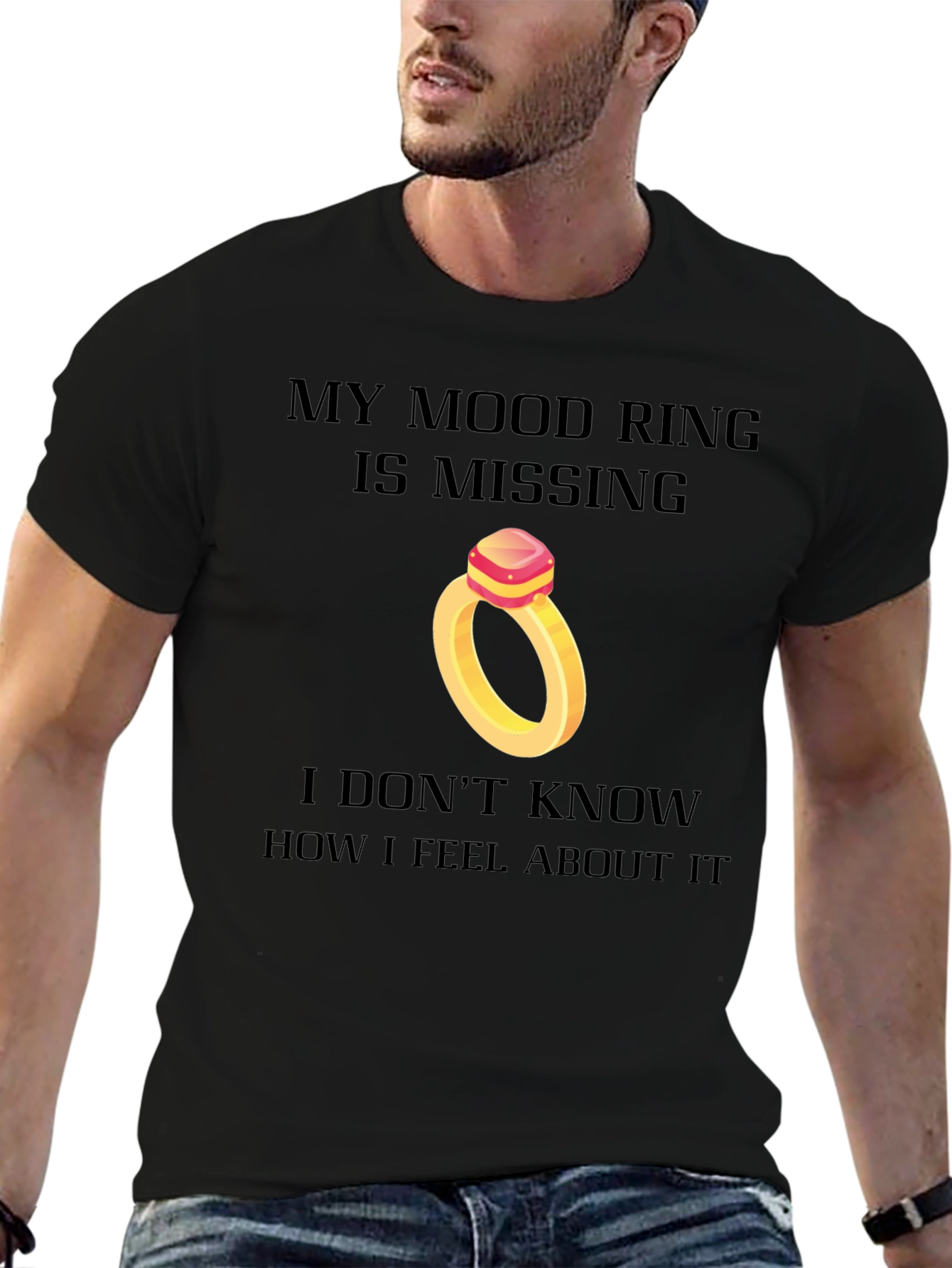 Mood Ring Missing Funny Graphic Tee