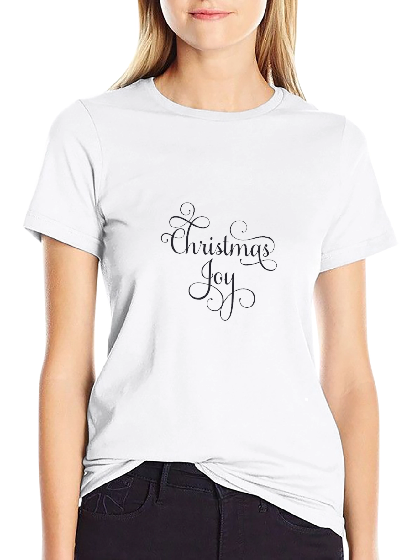 Christmas Joy Black T-Shirt