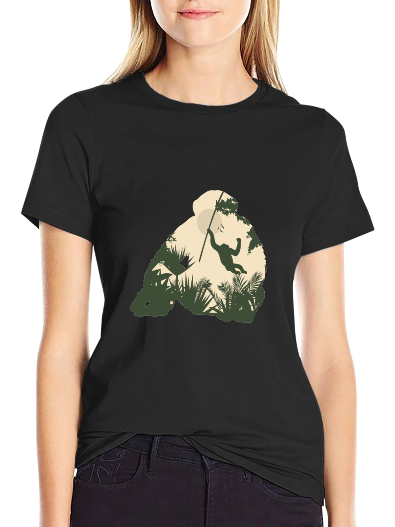 Jungle Monkey Graphic T-Shirt