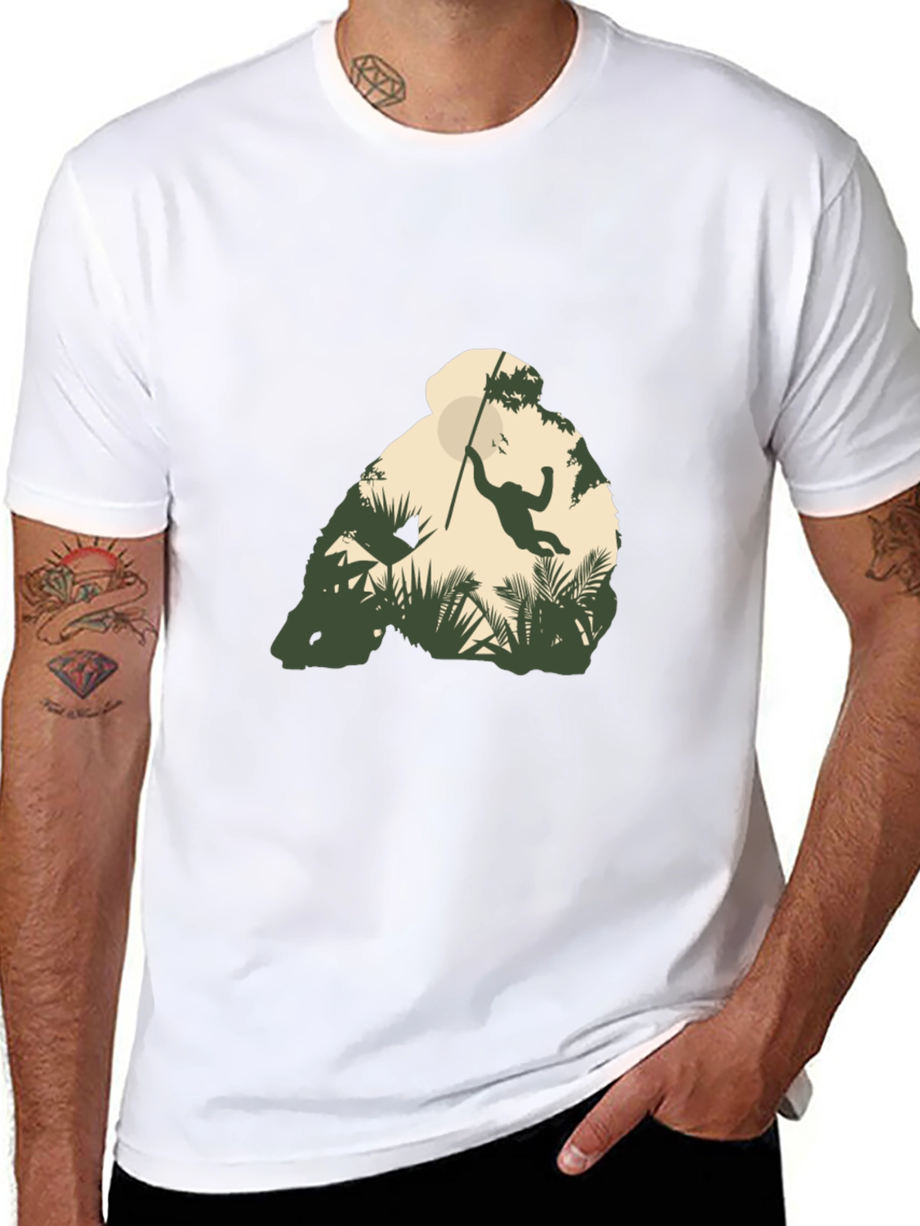 Jungle Monkey Graphic T-Shirt