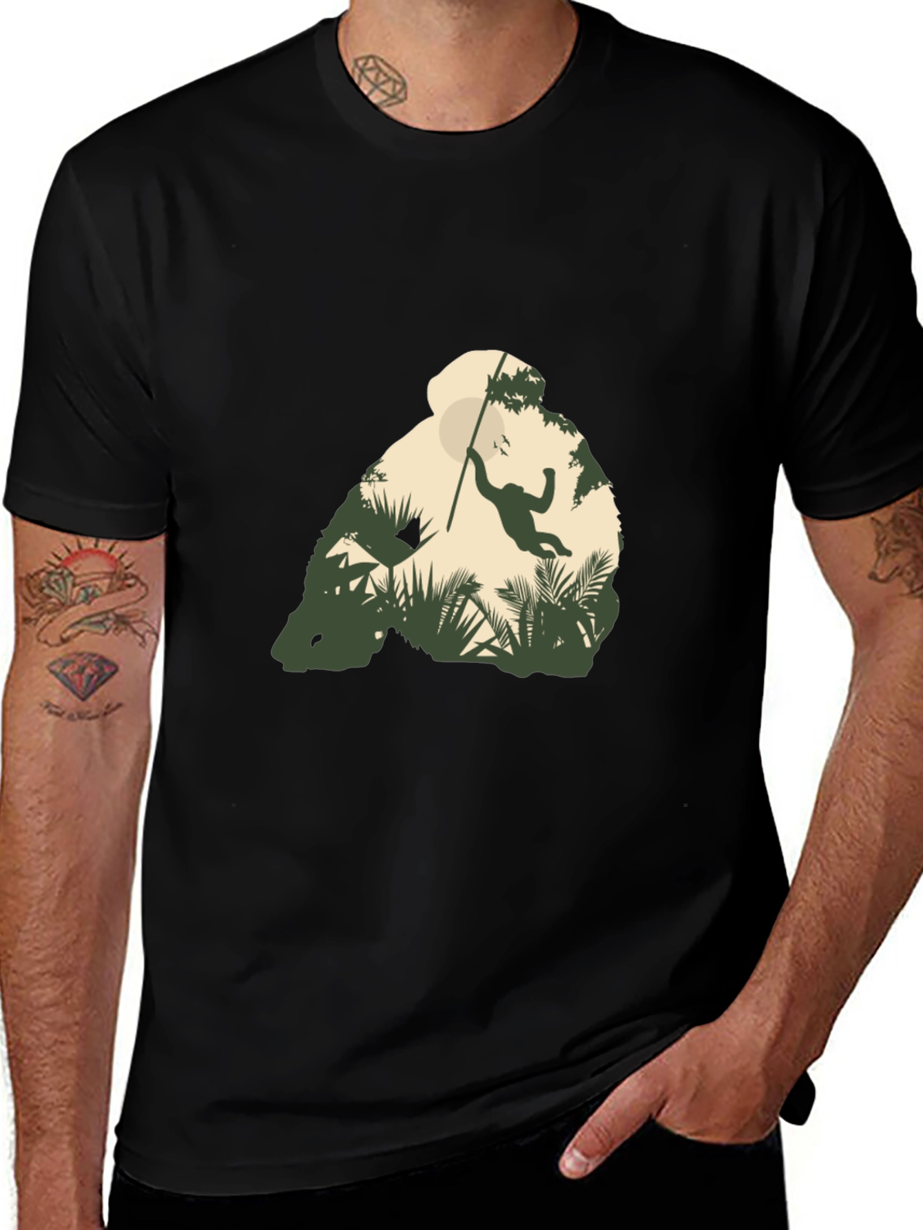 Jungle Monkey Graphic T-Shirt