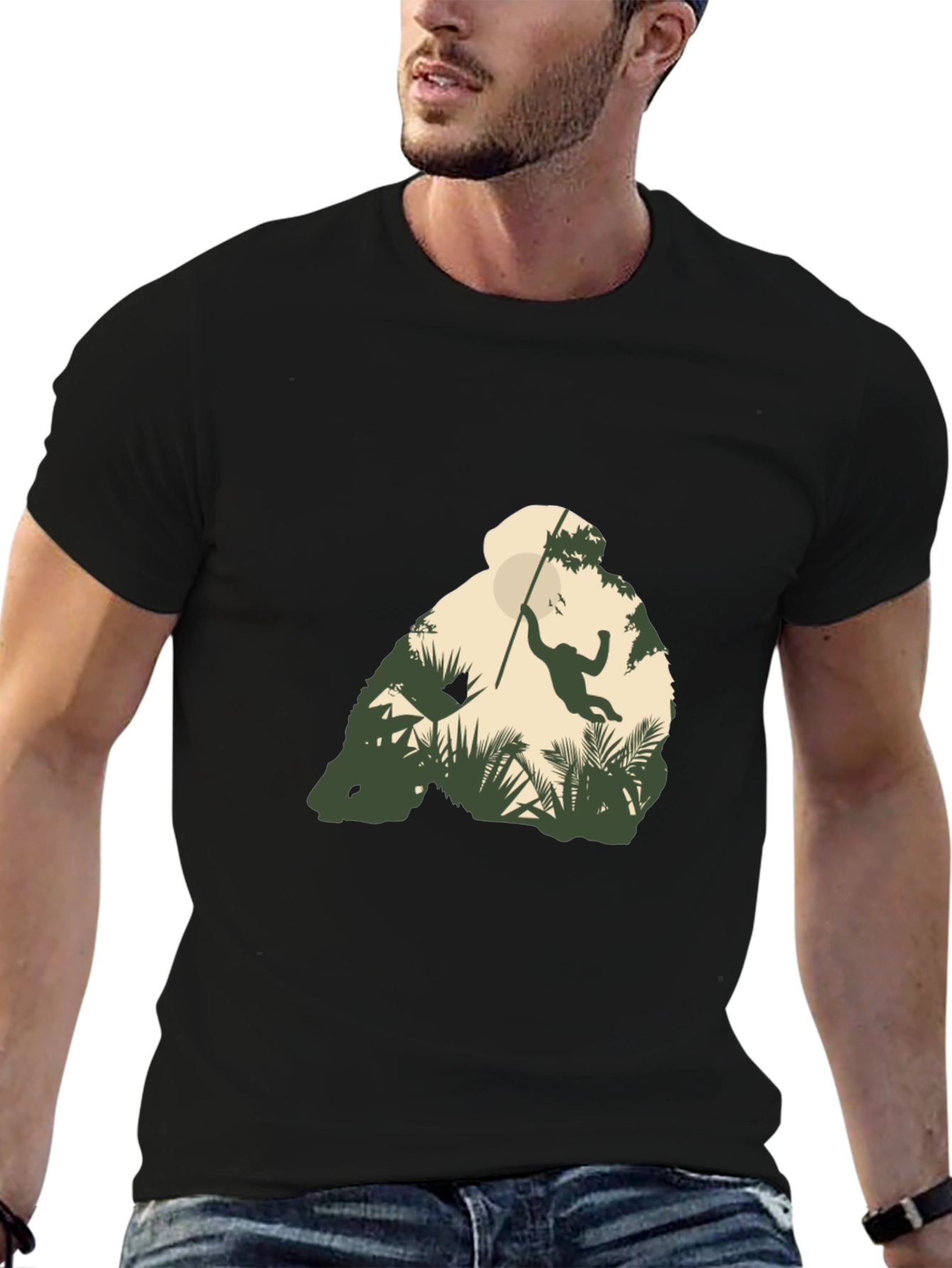 Jungle Monkey Graphic T-Shirt