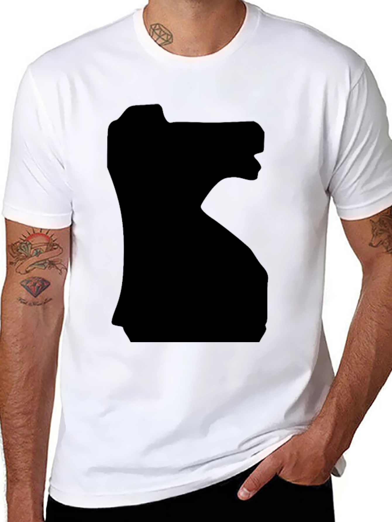 Black T-Rex Graphic T-Shirt for Men