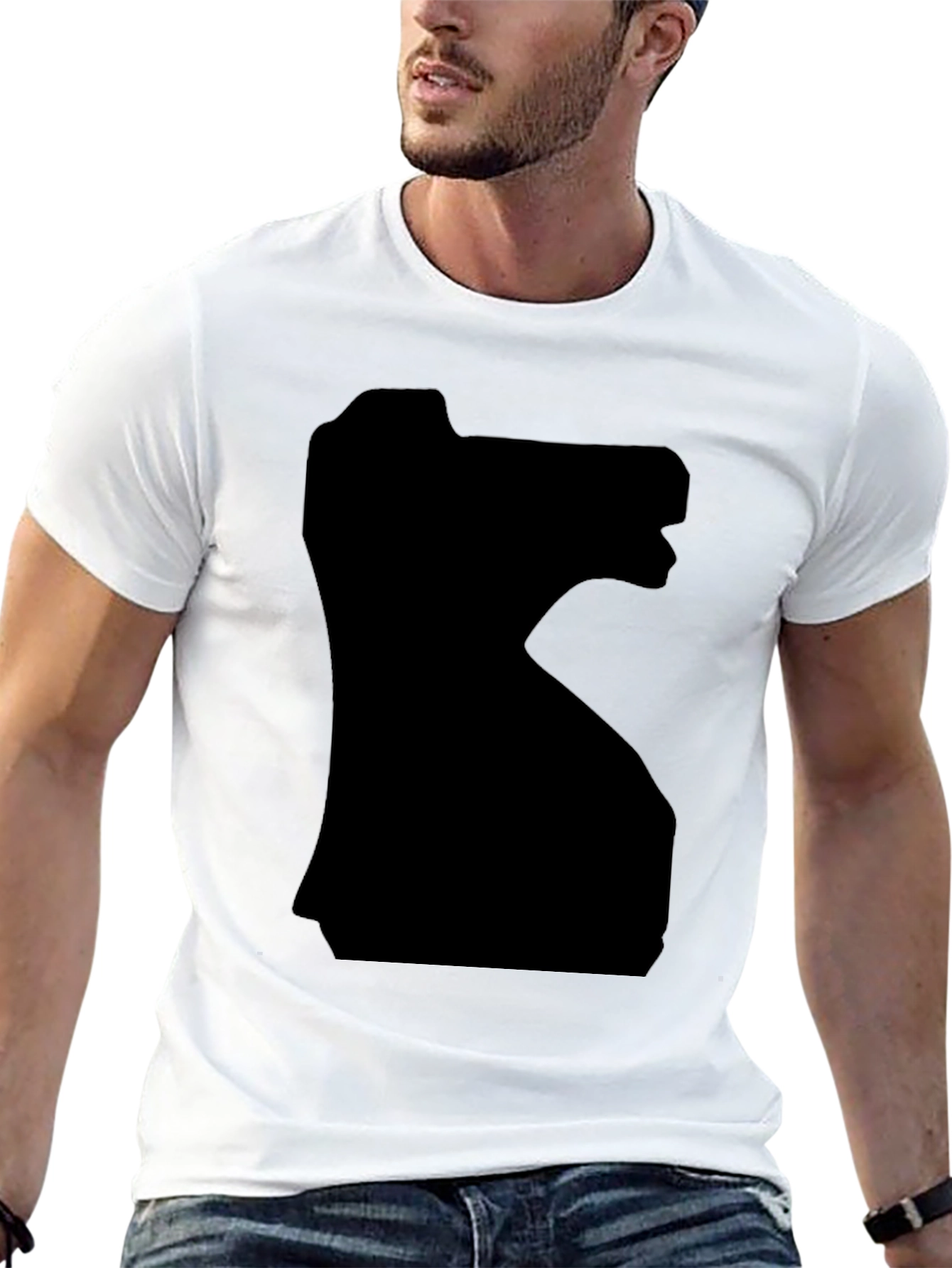 Black T-Rex Graphic T-Shirt for Men