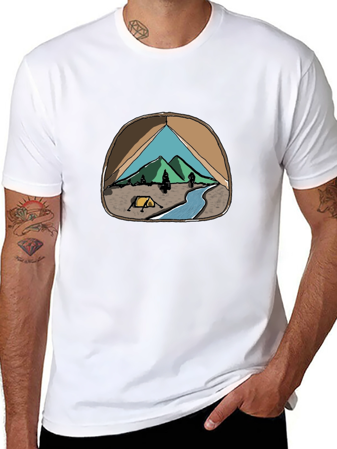 Camping Adventure Graphic T-Shirt