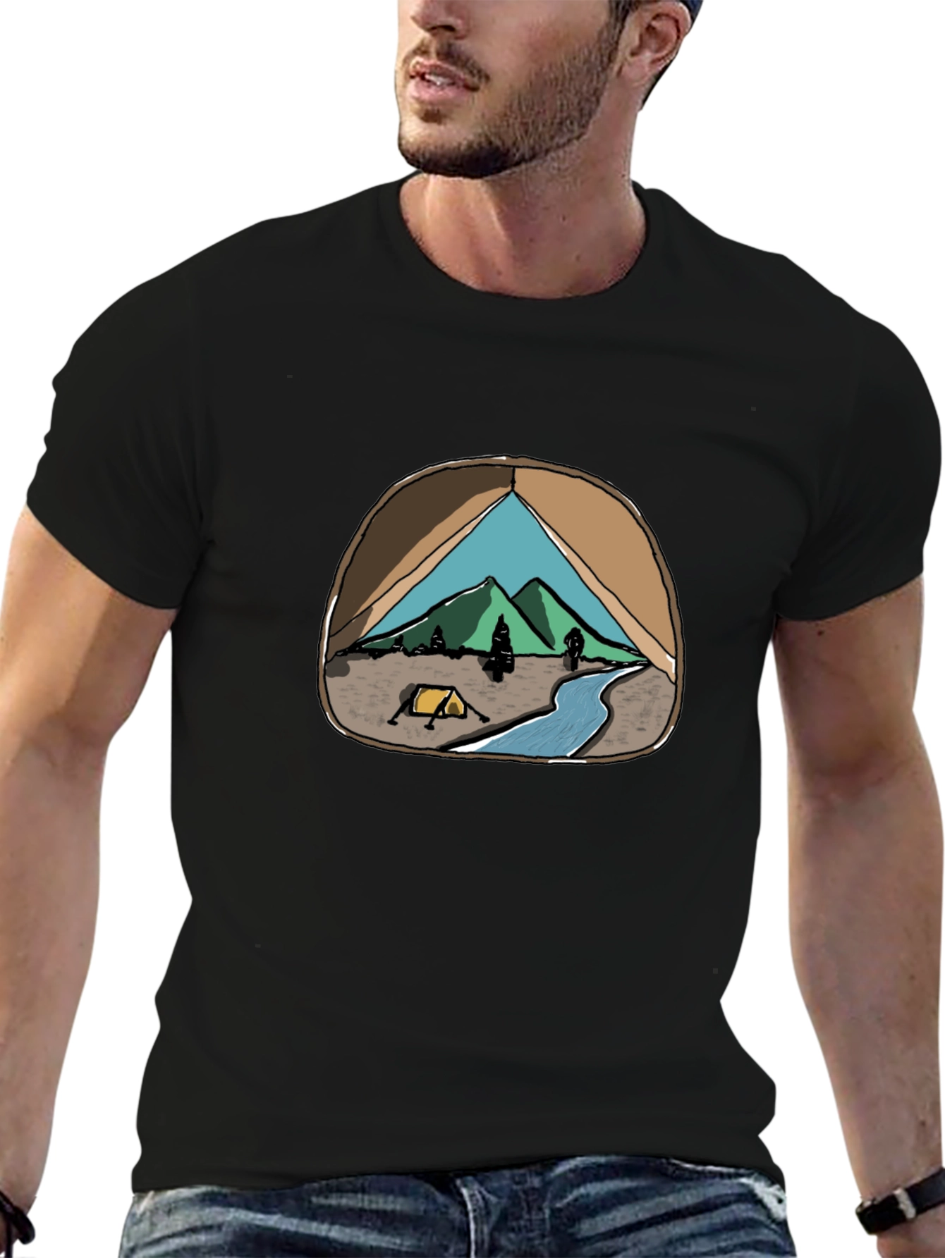 Camping Adventure Graphic T-Shirt